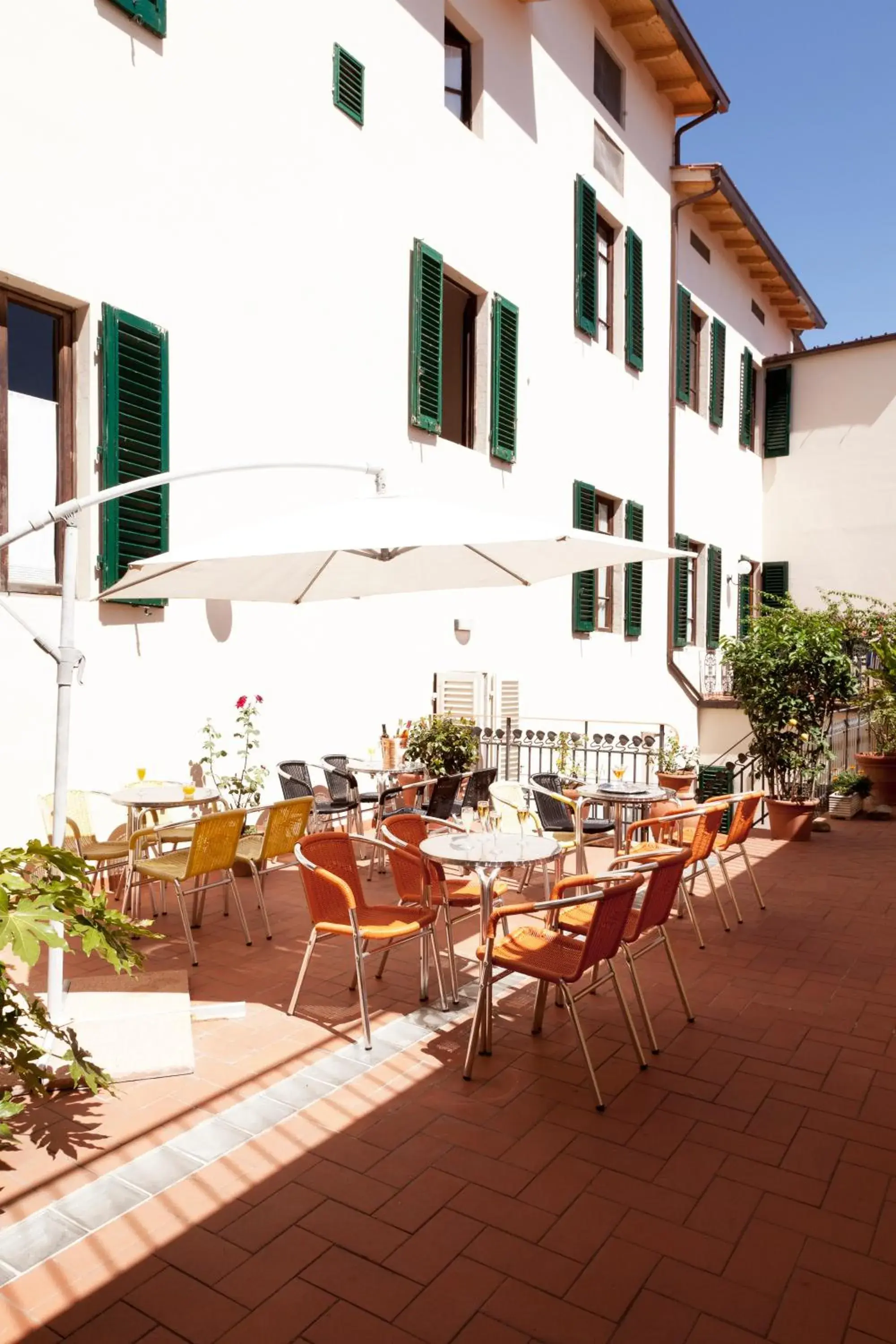 Balcony/Terrace, Restaurant/Places to Eat in Hotel Savoia & Campana