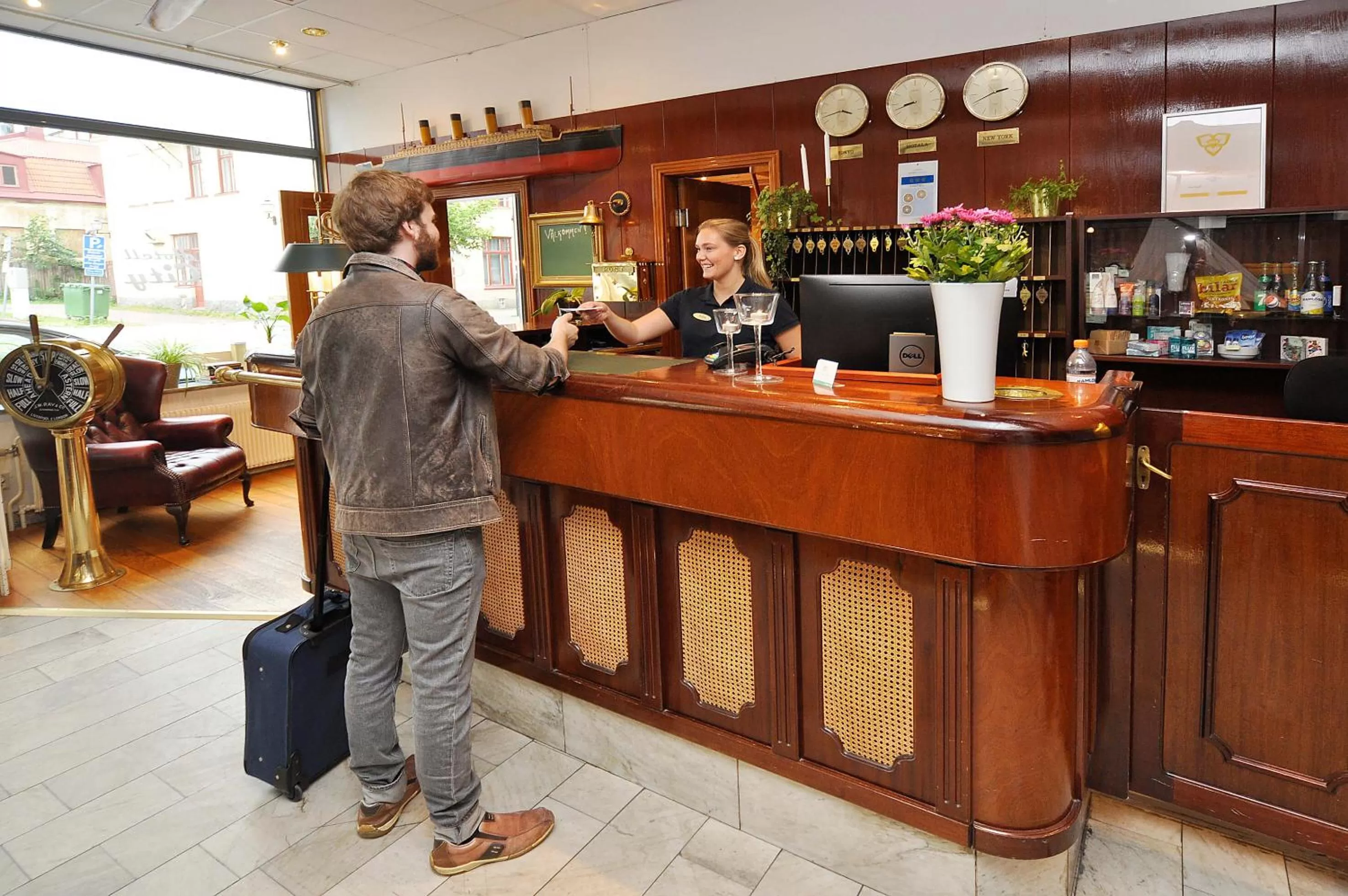 Lobby or reception in Hotell City