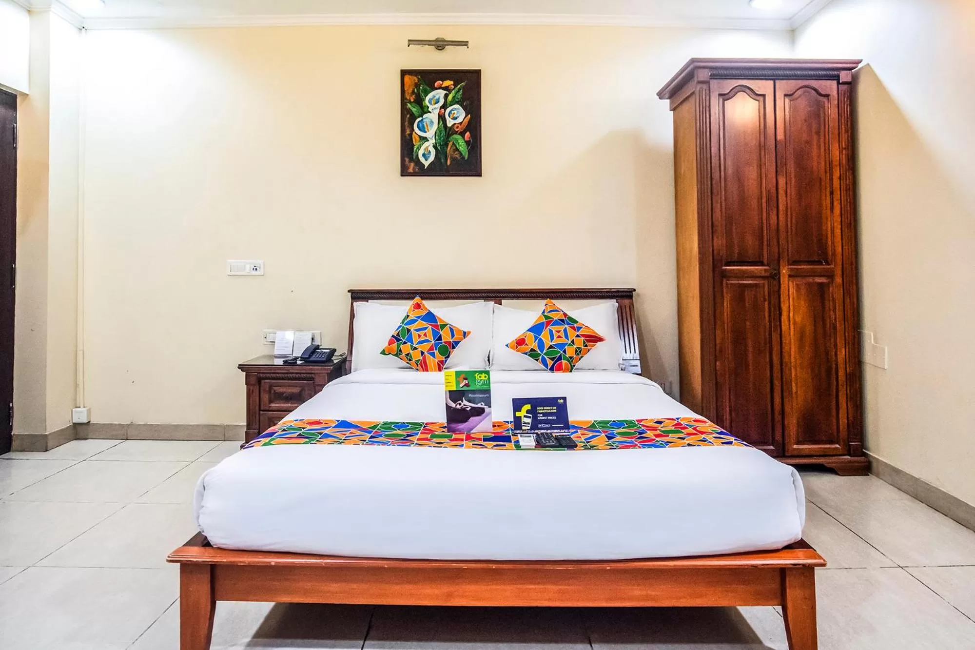 Bedroom, Bed in Fabhotel Blossoms Service Apartment - T Nagar