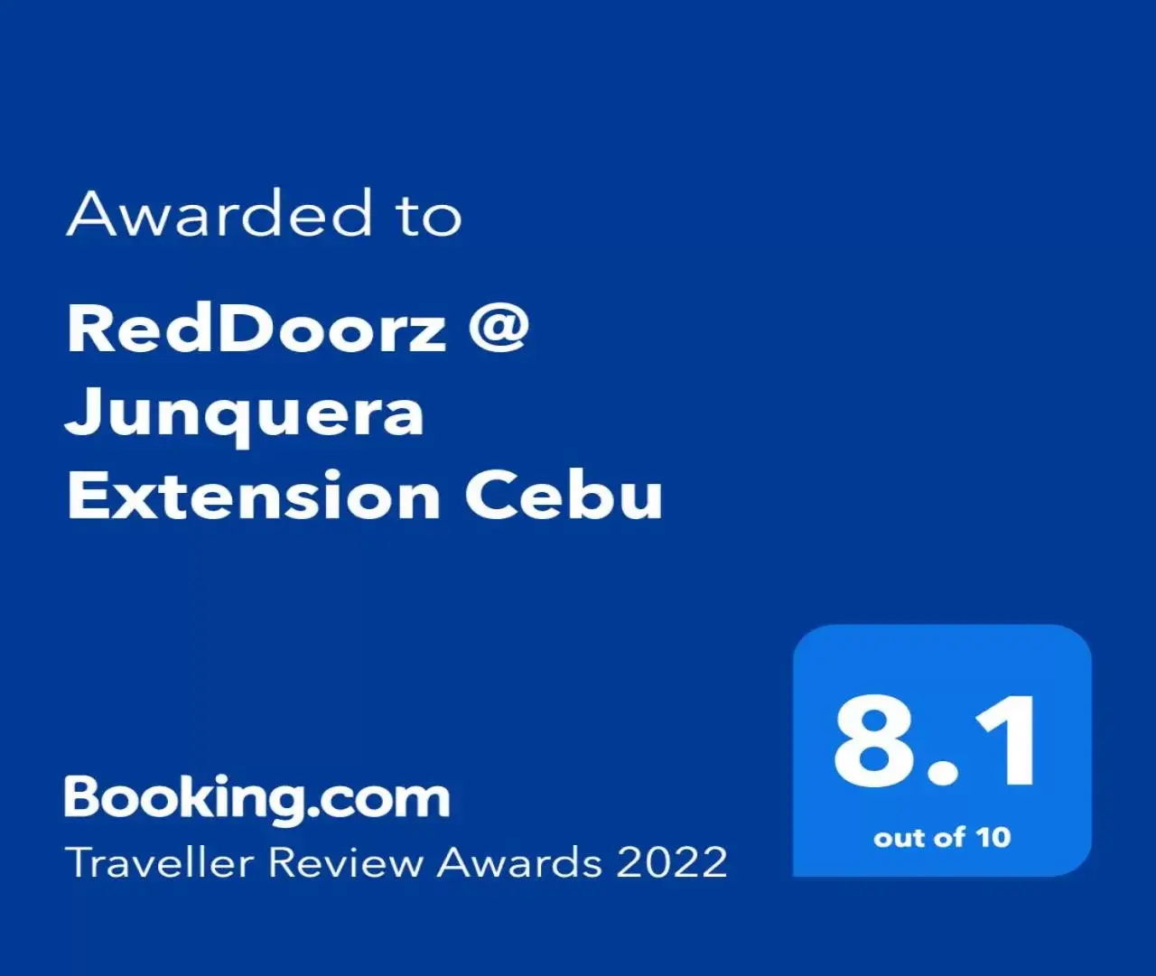 Certificate/Award, Logo/Certificate/Sign/Award in RedDoorz @ Junquera Extension Cebu