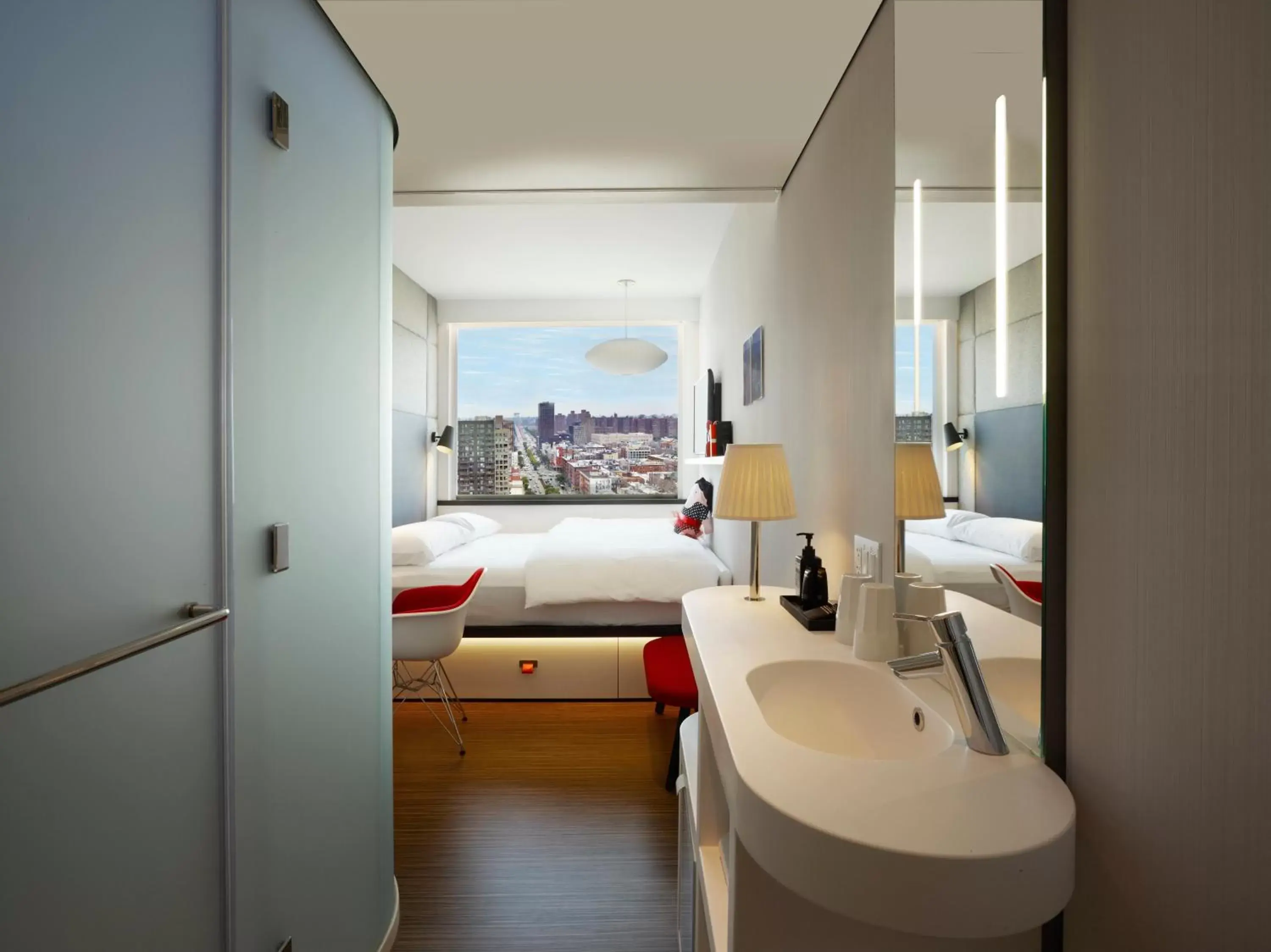 Property building, Bathroom in citizenM New York Bowery