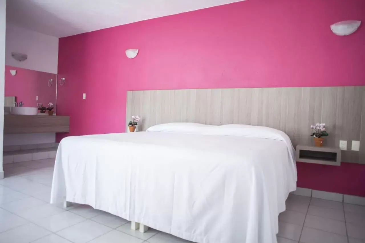 Bed in Hotel Santa Cruz Juchitan