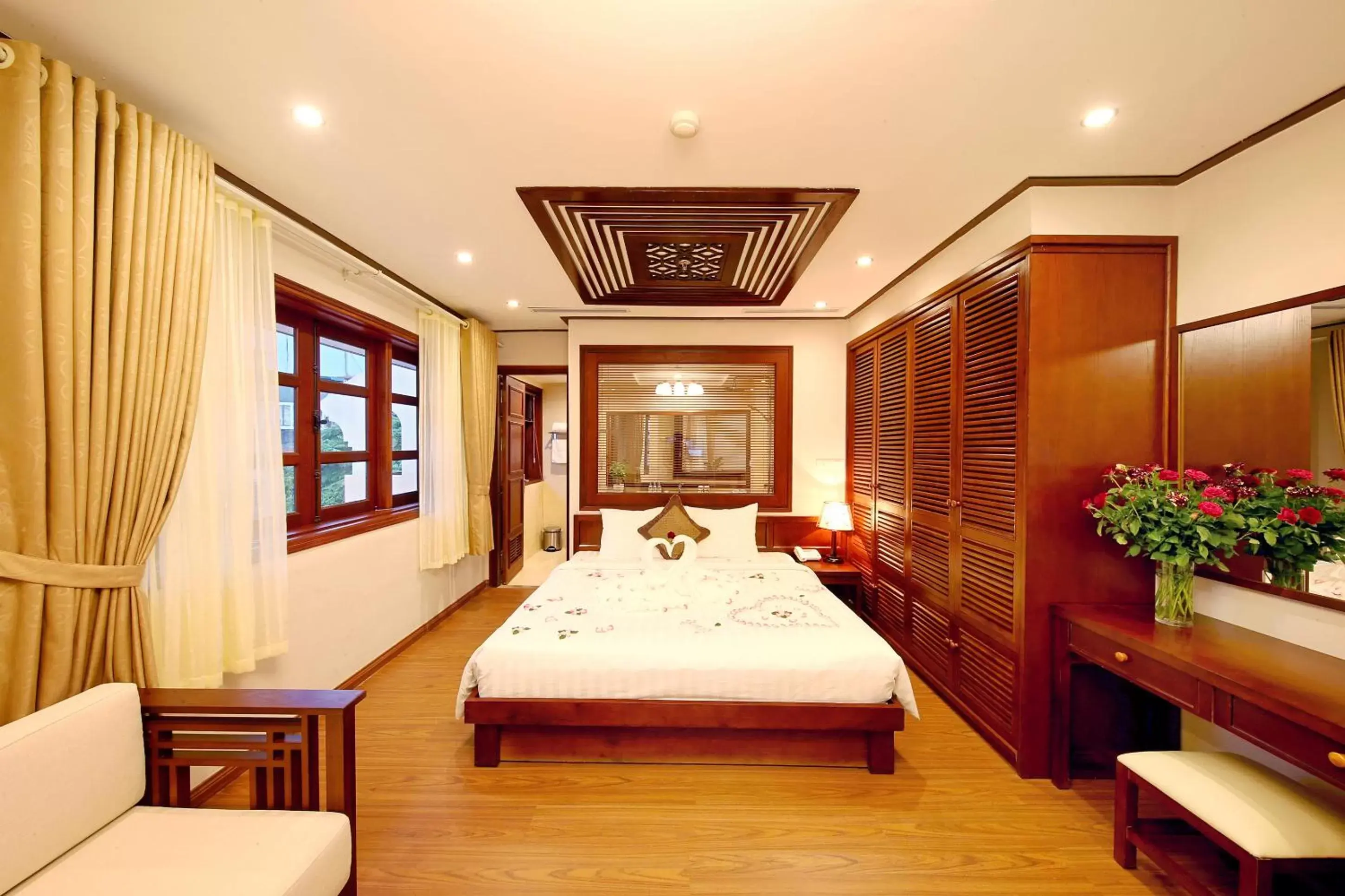 Bedroom, Bed in Hanoi Nostalgia Hotel & Spa