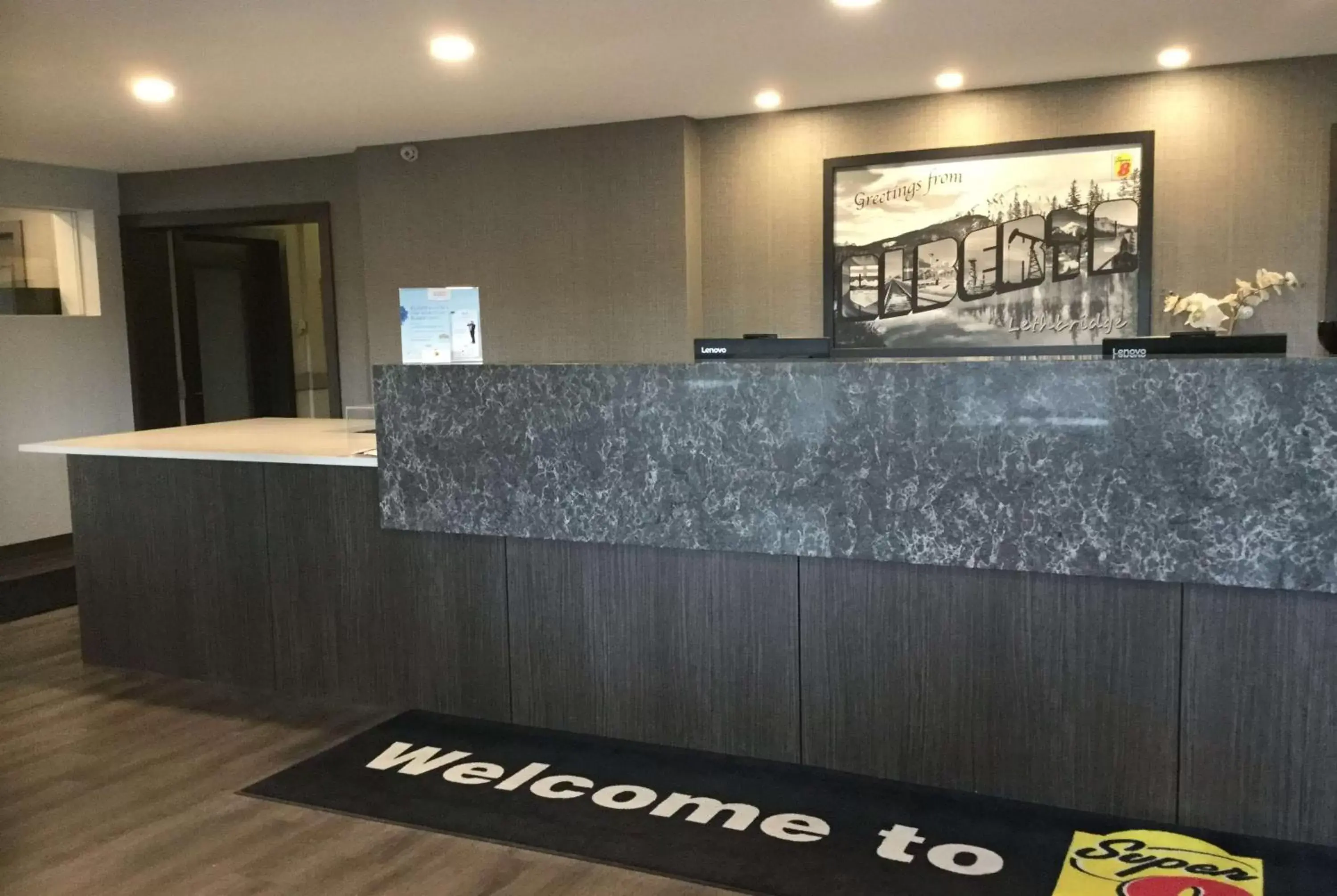 Lobby or reception in Super 8 by Wyndham Lethbridge Lobby or reception in Super 8 by Wyndham Lethbridge