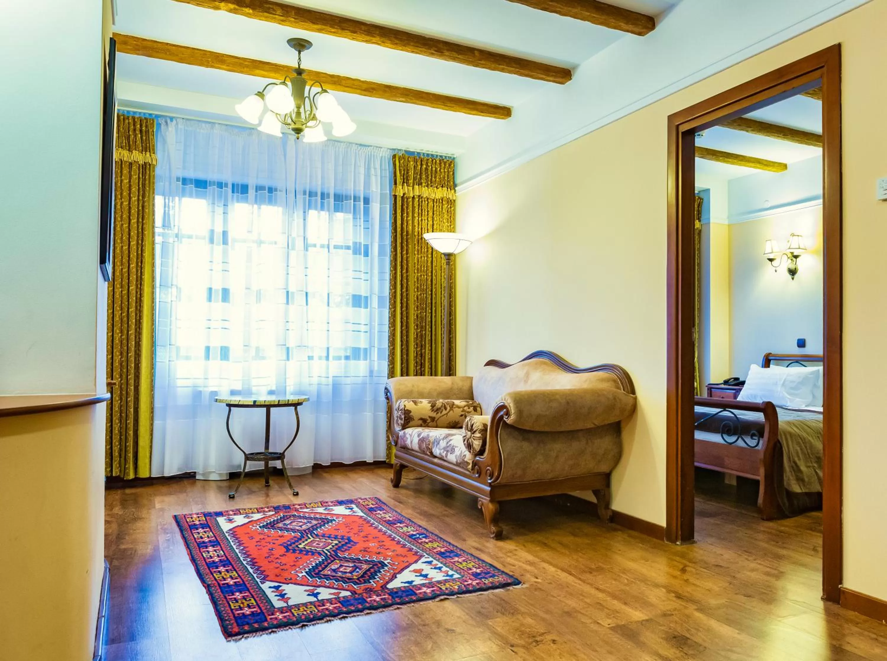 Living room, Bed in Park Hotel Kokshetau