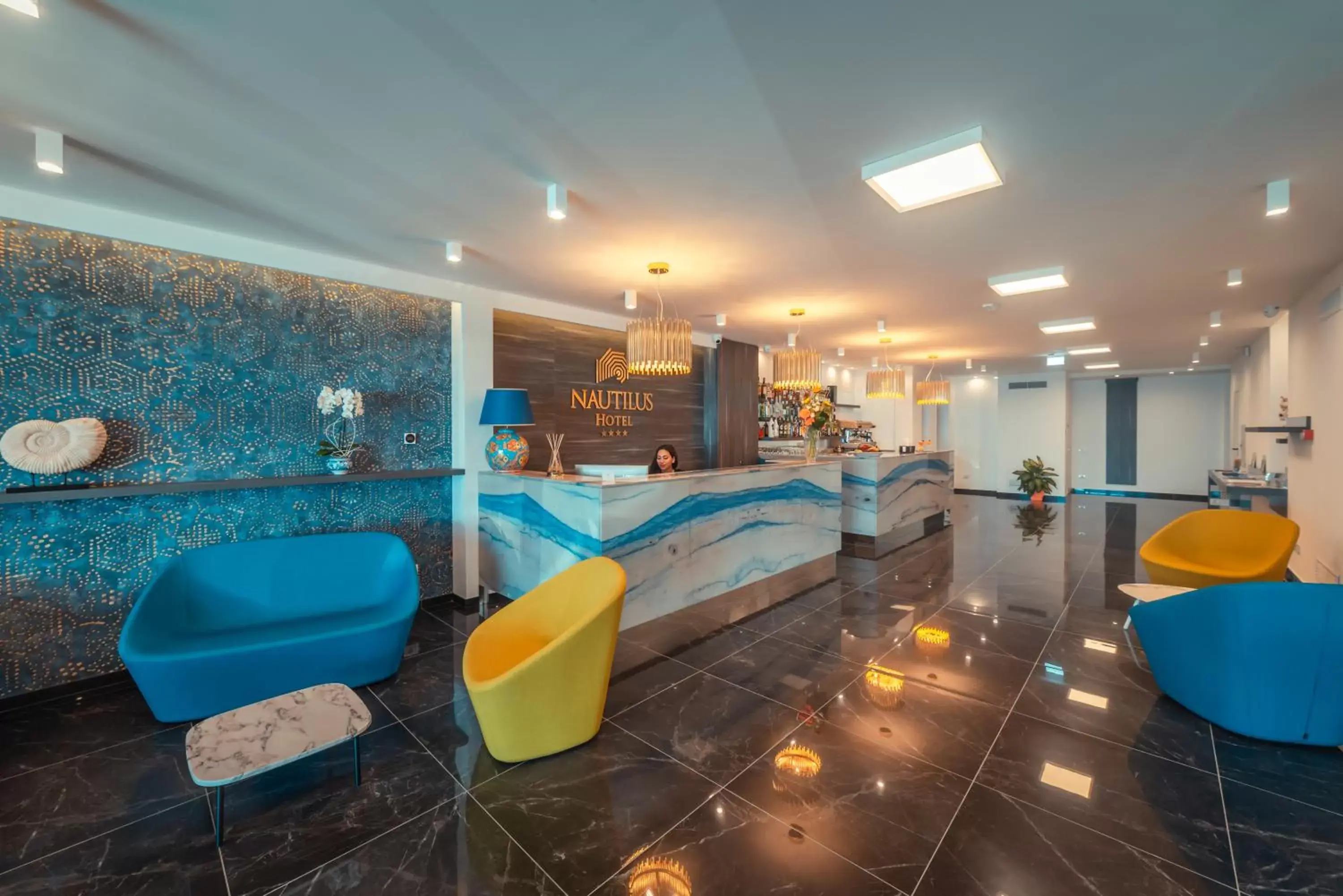 Lobby or reception, Swimming Pool in Nautilus Hotel