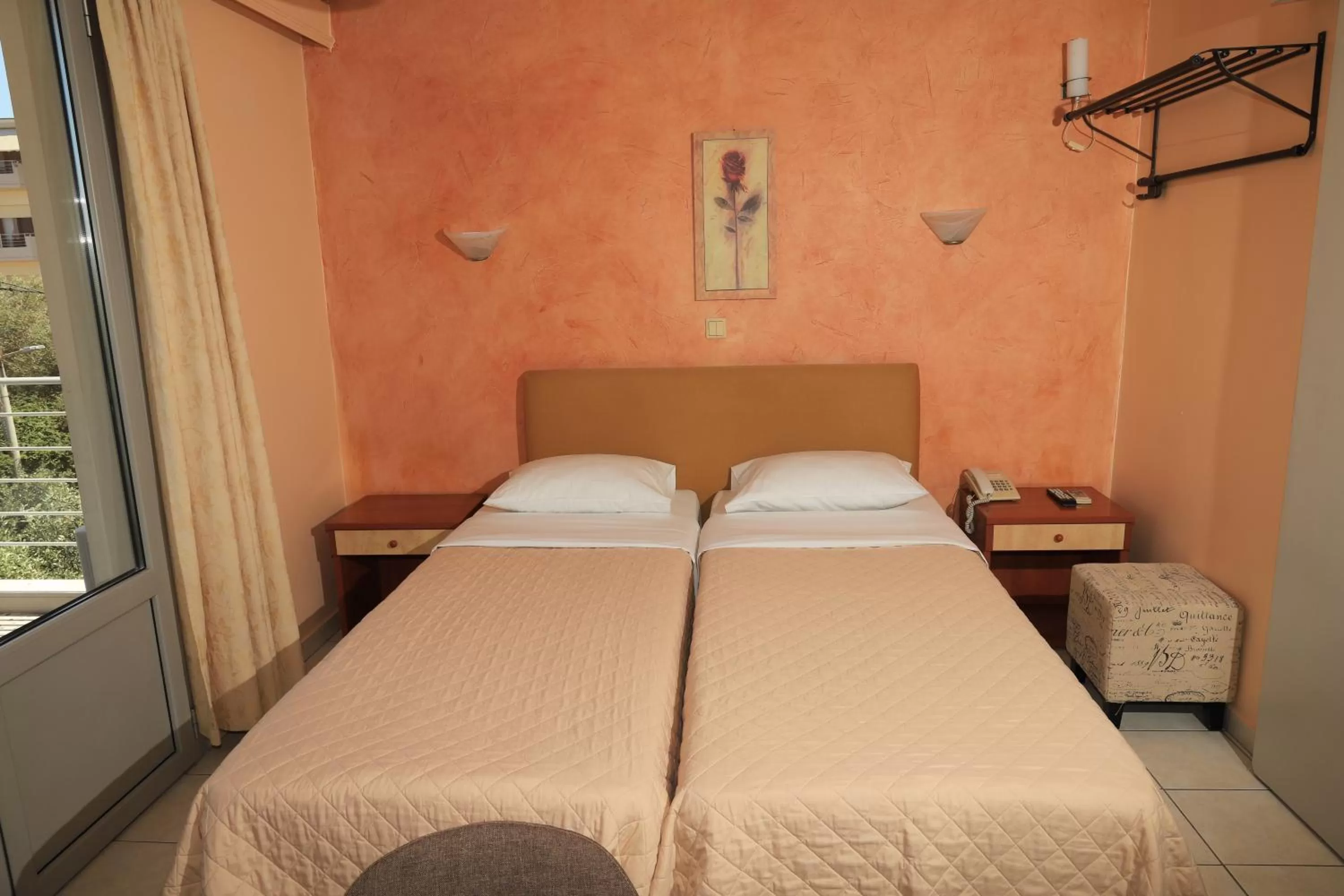 Bed in IKAROS Hotel ELLINIKO