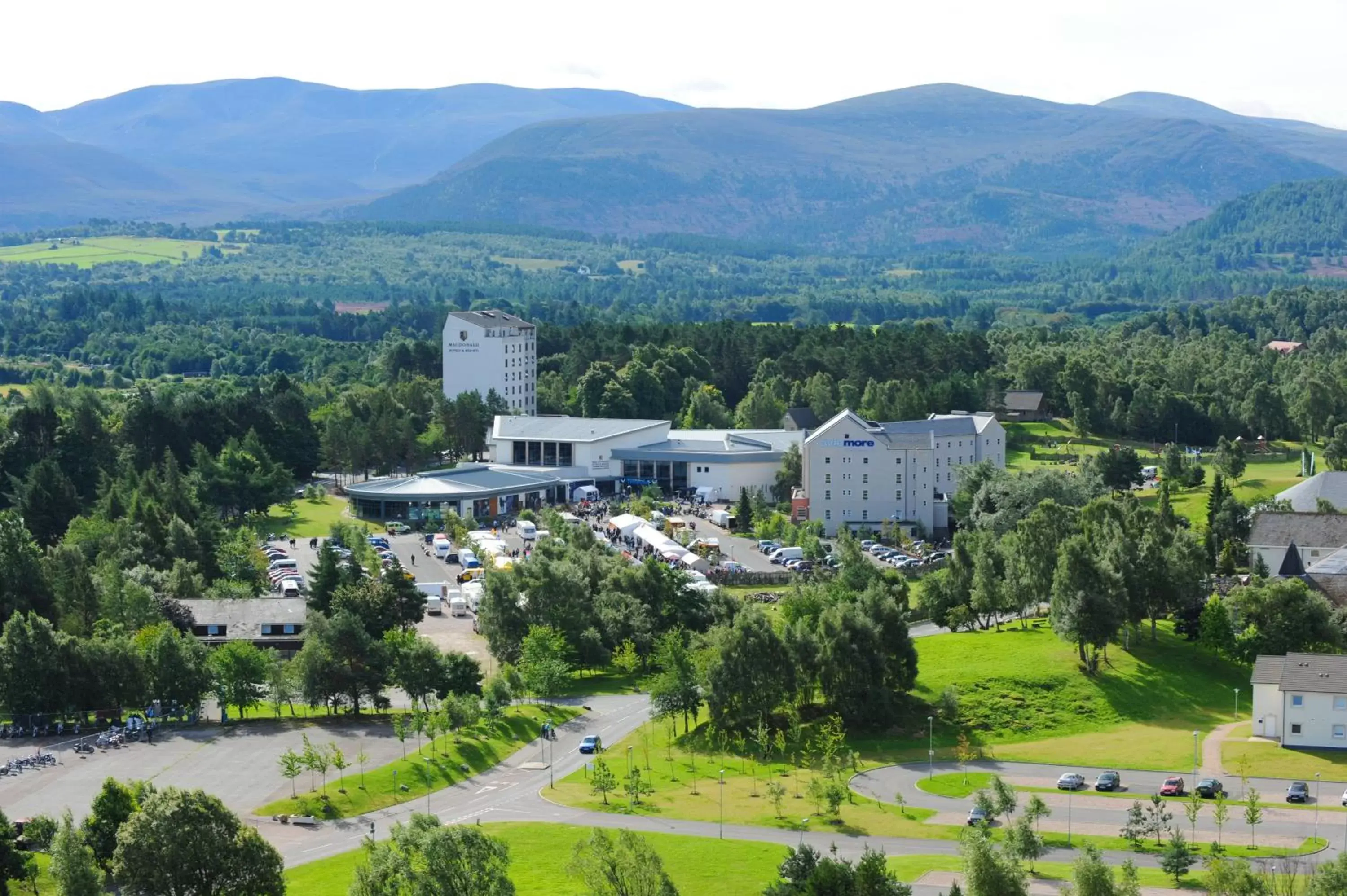 Facade/entrance, Bird's-eye View in Macdonald Morlich Hotel at Macdonald Aviemore Resort