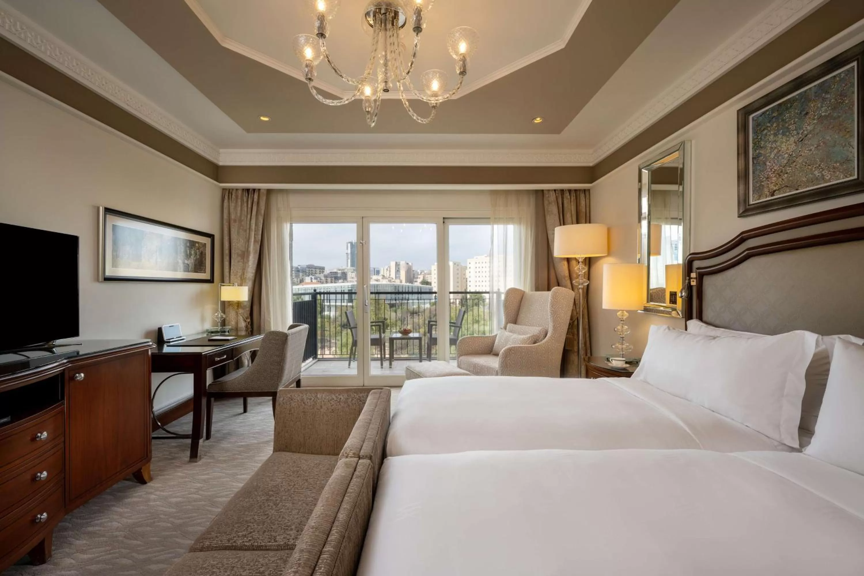 Bedroom, Bed in Waldorf Astoria Jerusalem