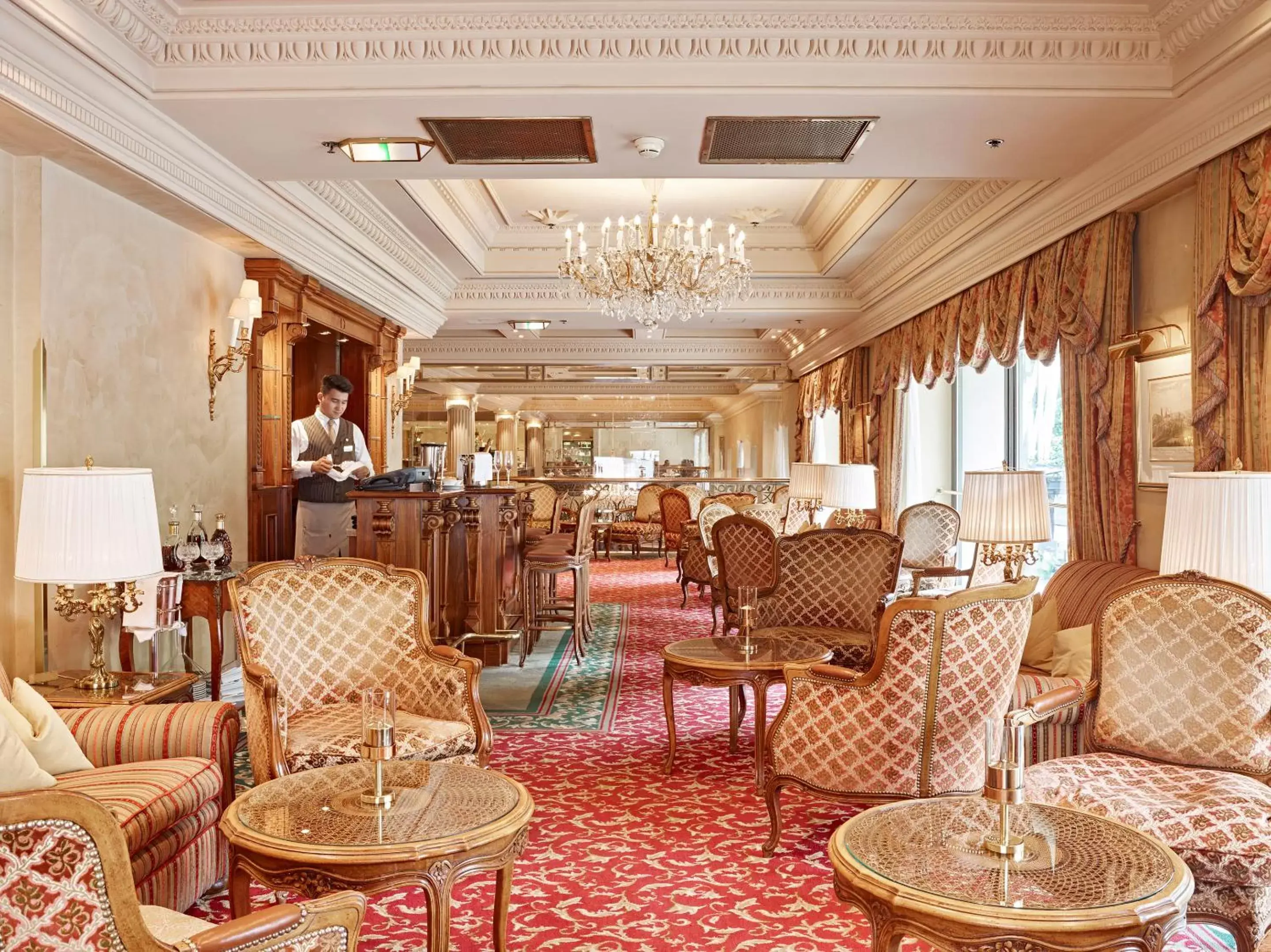 Lounge or bar, Restaurant/Places to Eat in Grand Hotel Wien