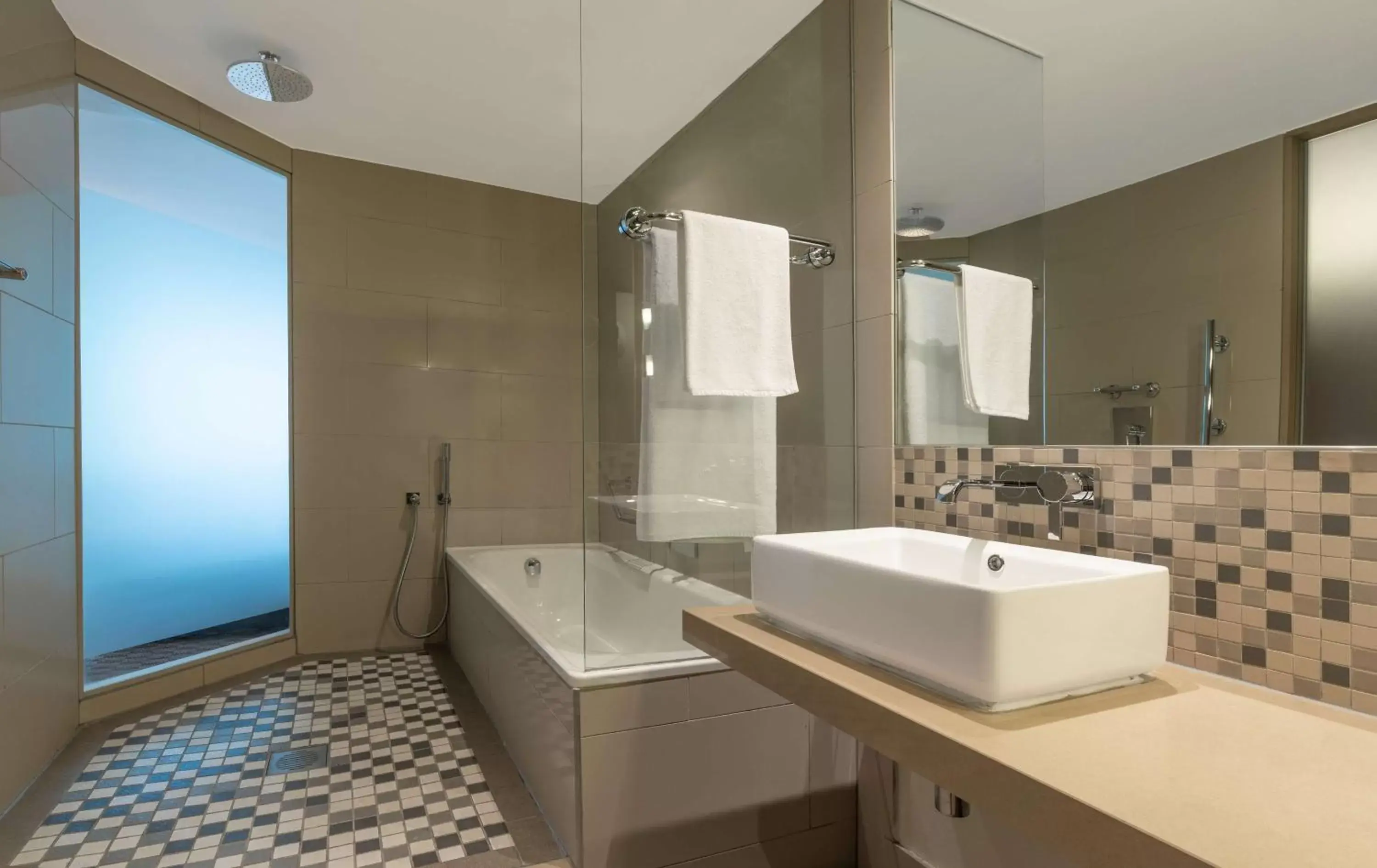 Bathroom in Radisson Blu Gautrain Hotel, Sandton Johannesburg Bathroom in Radisson Blu Gautrain Hotel, Sandton Johannesburg