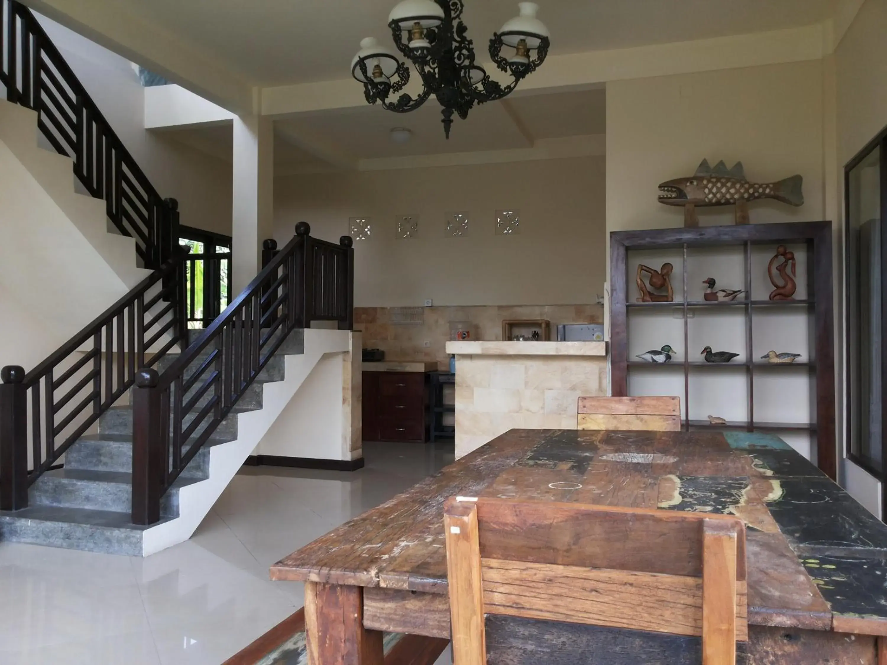 Kitchen or kitchenette in Bali Dream Resort Ubud by Mahaputra