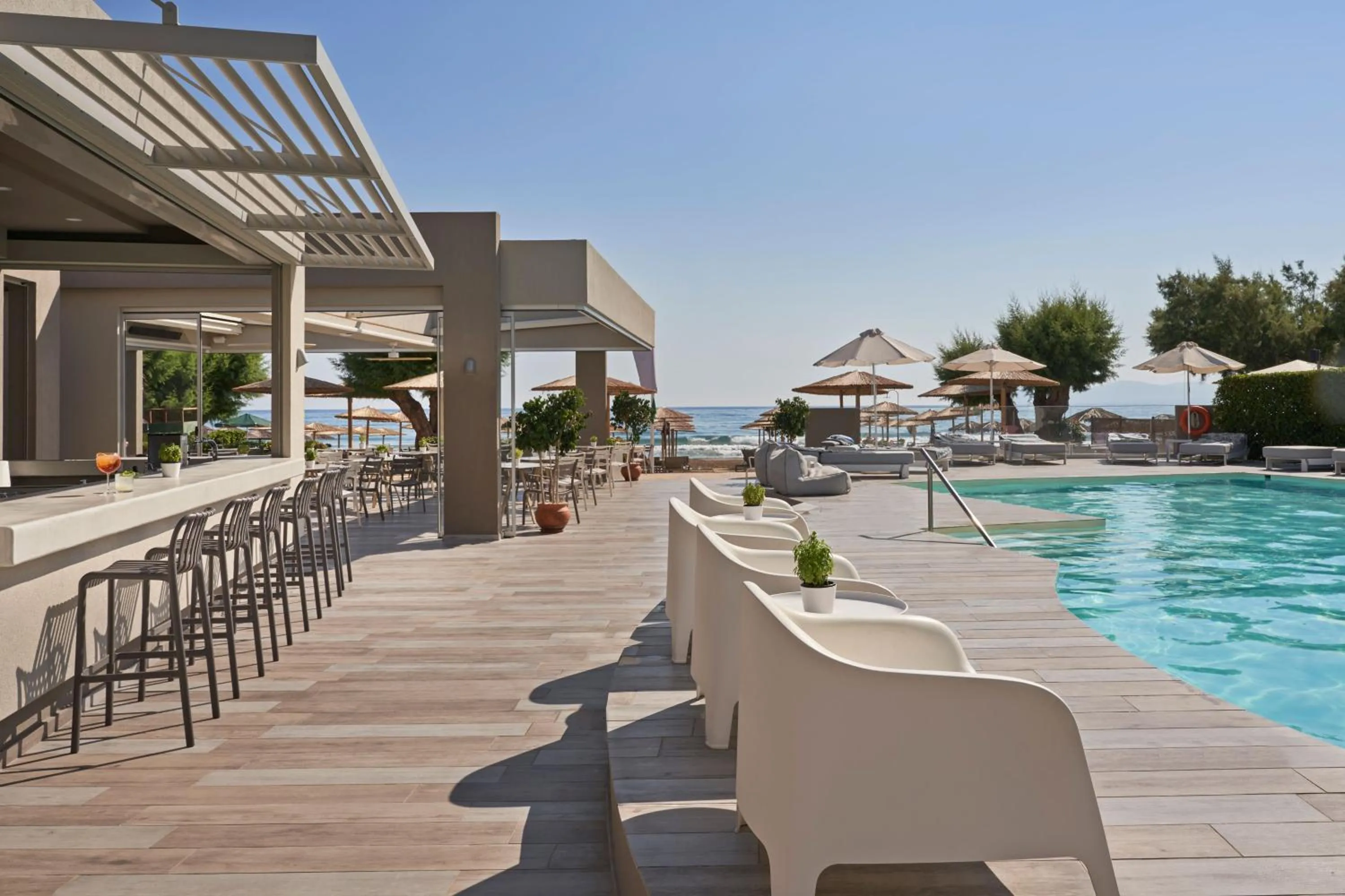 Swimming pool in Atlantica Amalthia Beach Hotel - Adults Only