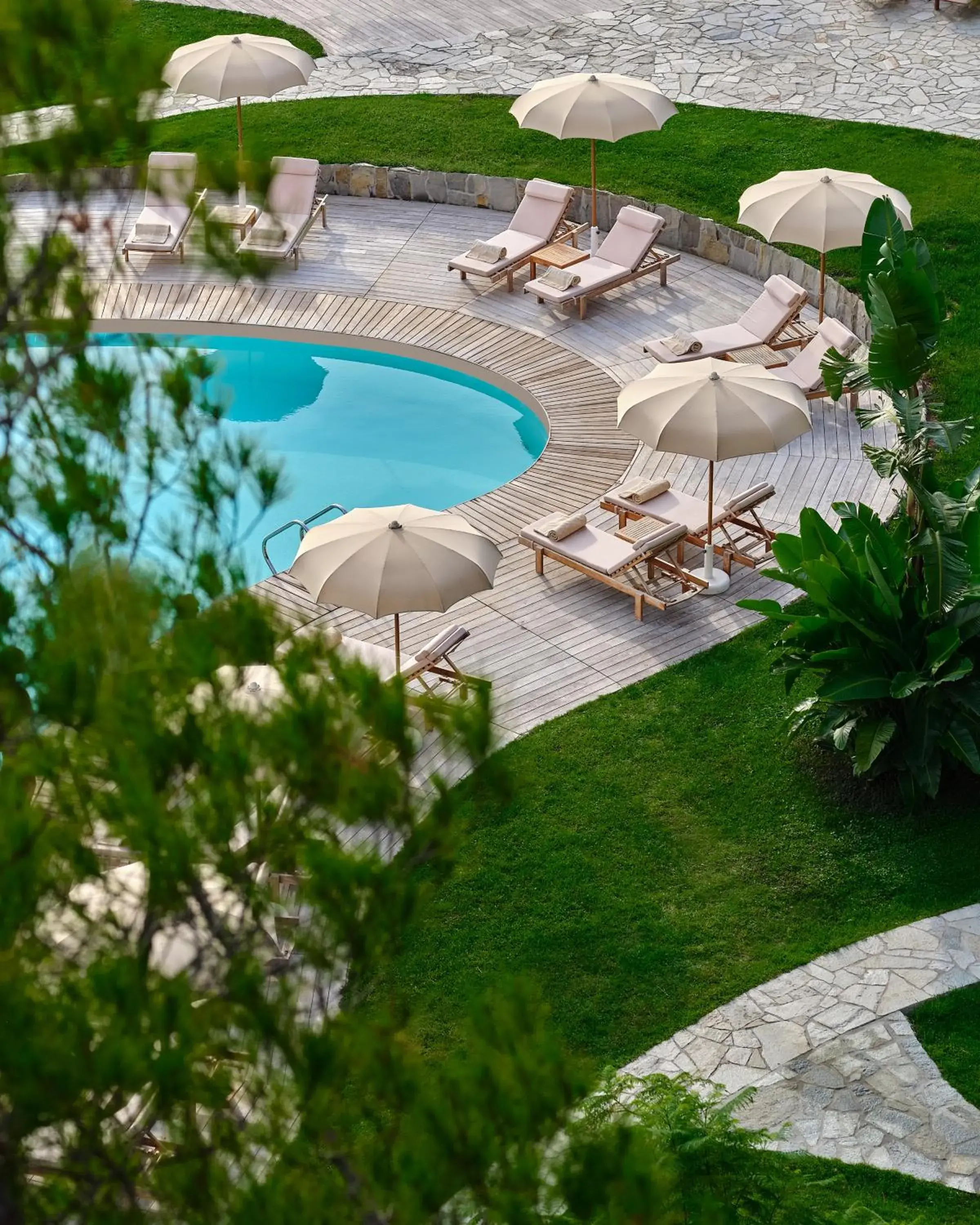 Pool View in Grand Hotel Miramare