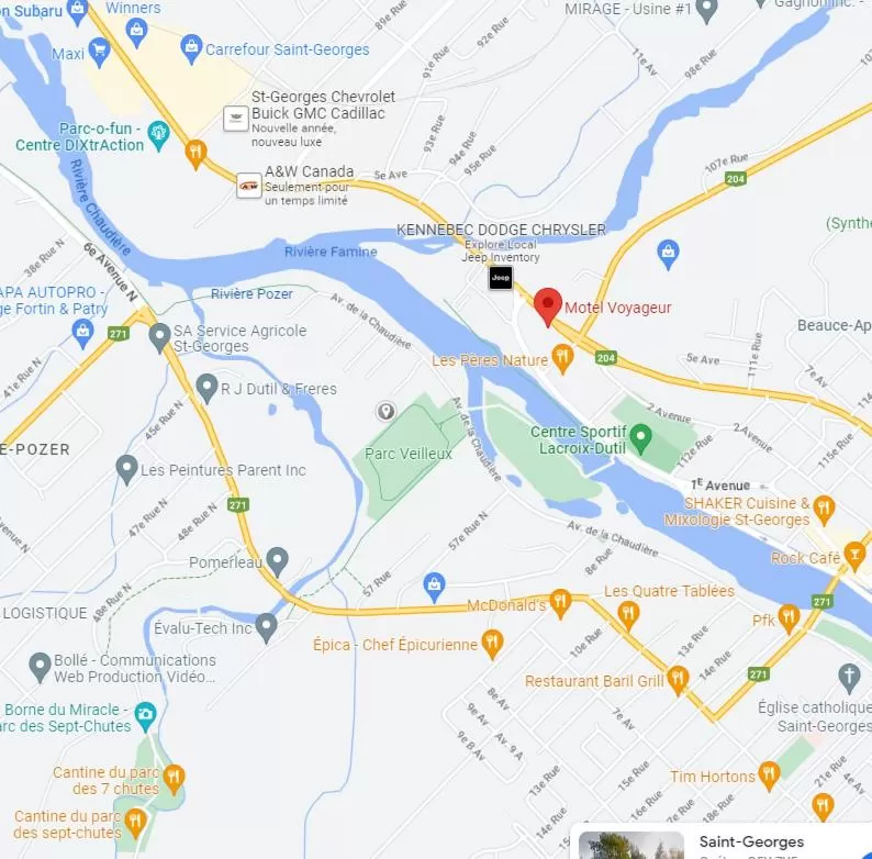 Bird's eye view in Hôtel Motel Le Voyageur