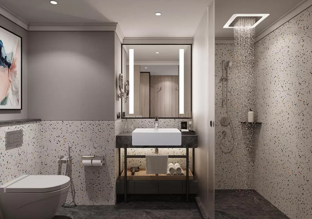 Bathroom in Ramada Encore by Wyndham Indore Nipania