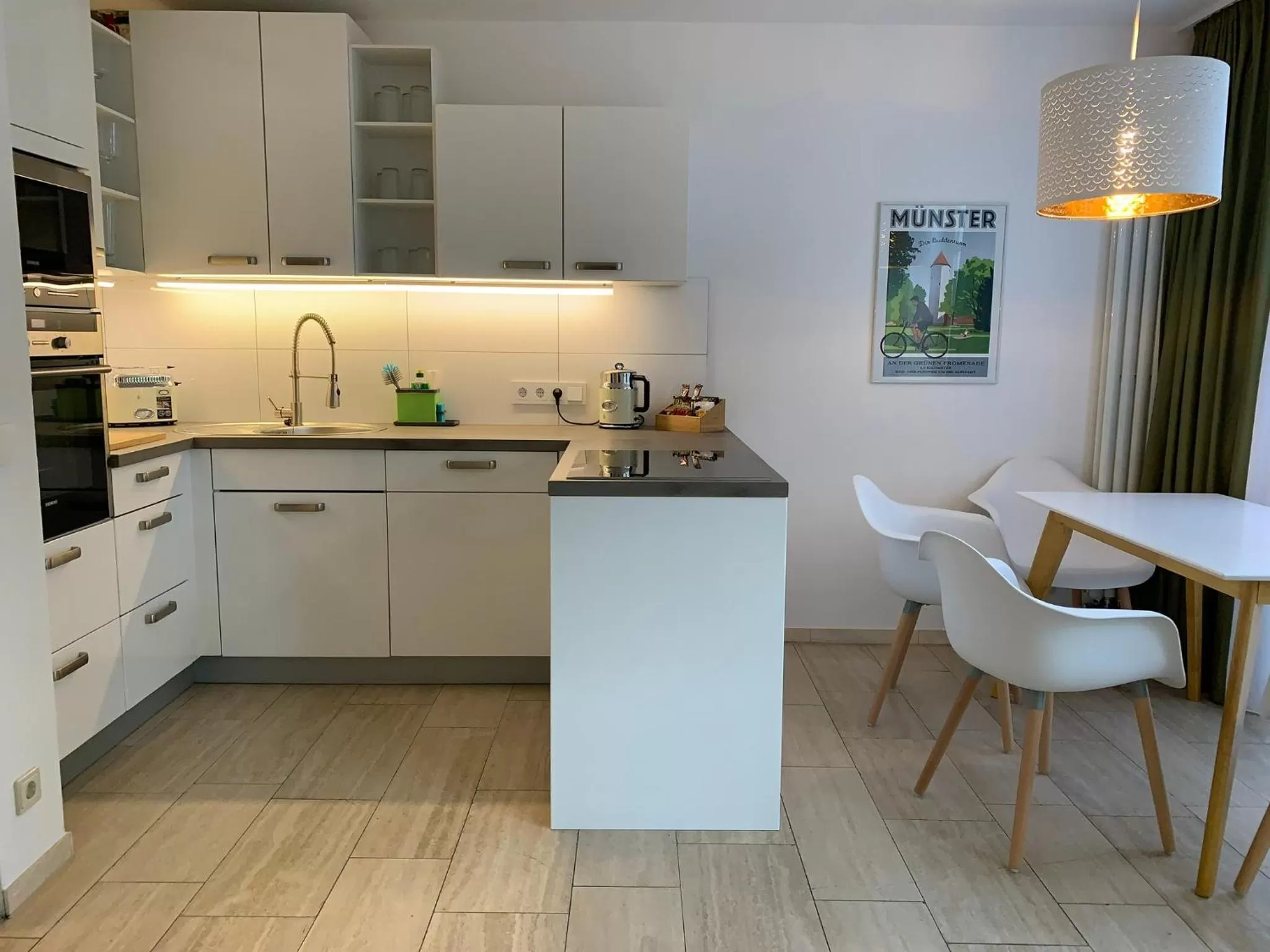 Kitchen or kitchenette in Park-Lodge Am Rohrbusch