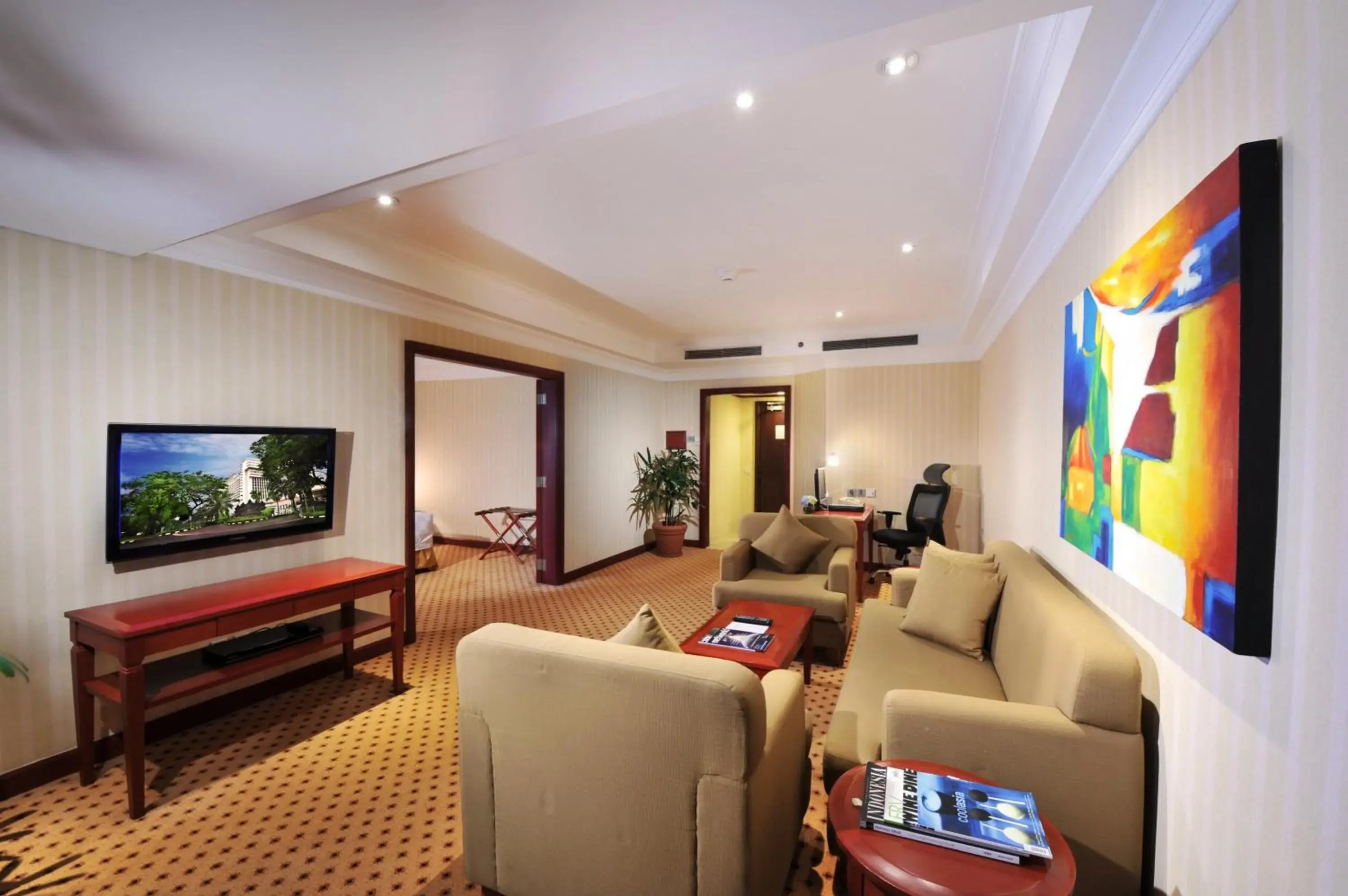 Living room, Seating Area in Borobudur Jakarta Hotel