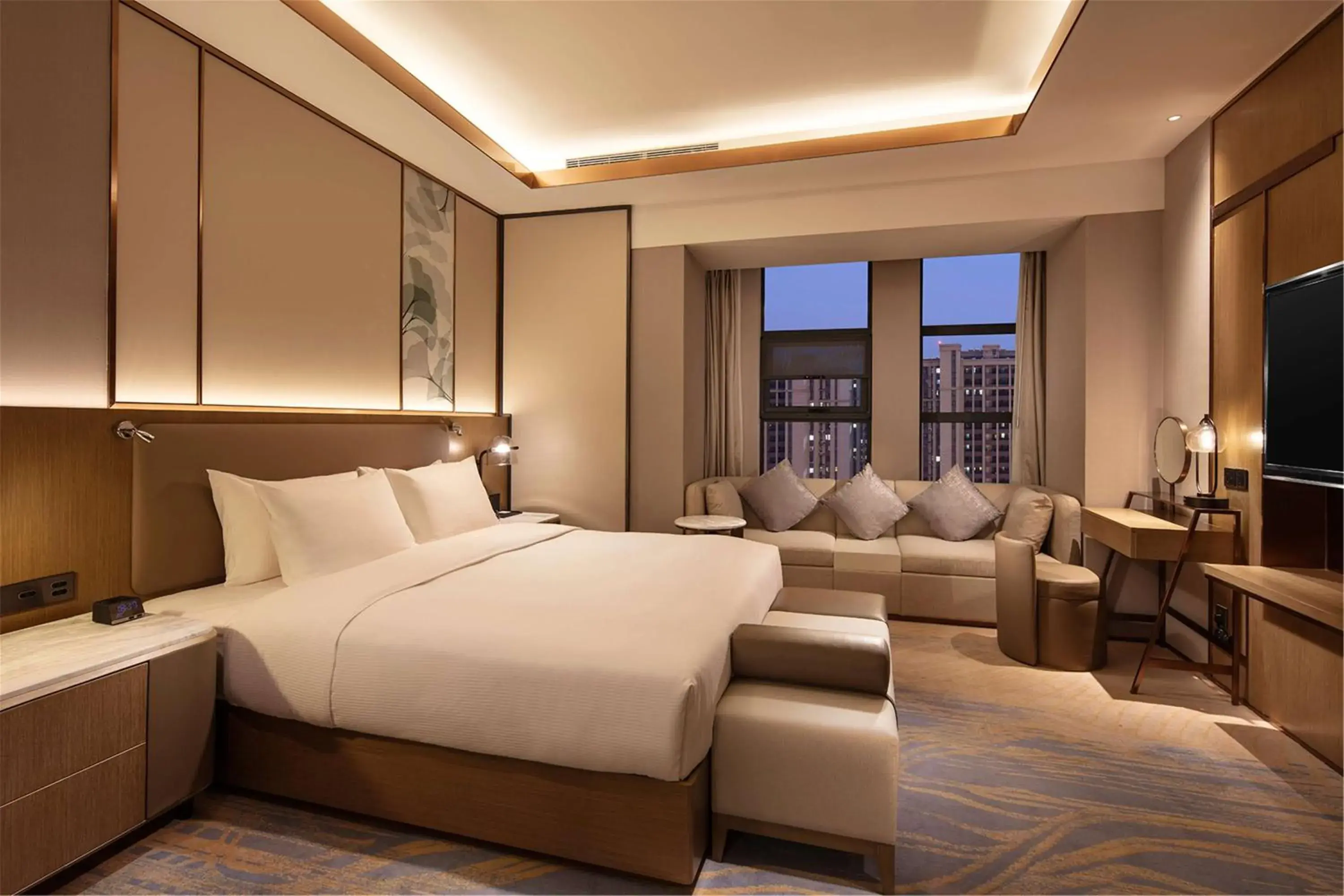 Bed in Hilton Garden Inn Xuzhou Yunlong Bed in Hilton Garden Inn Xuzhou Yunlong