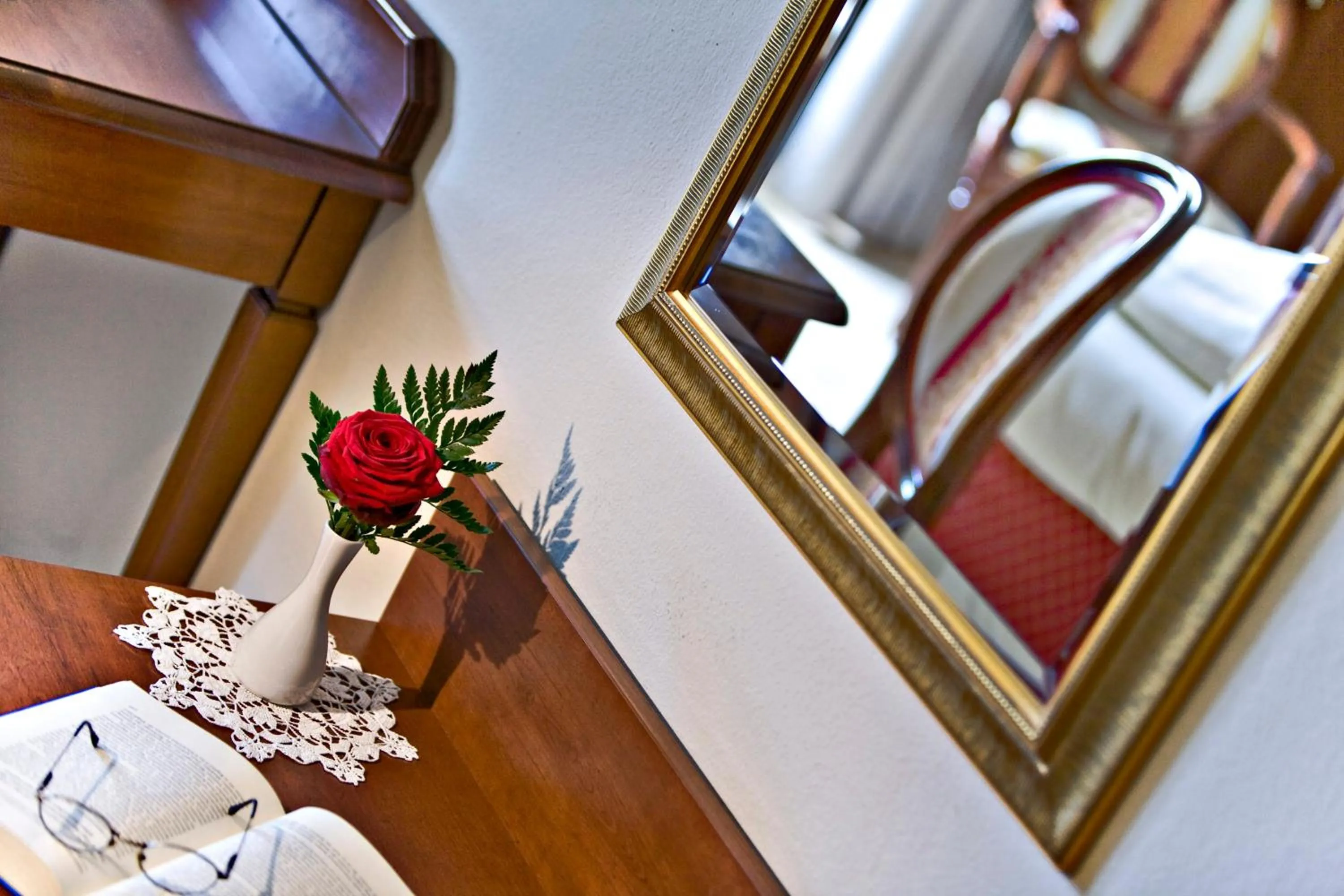 Decorative detail, Bed in Hotel Berner
