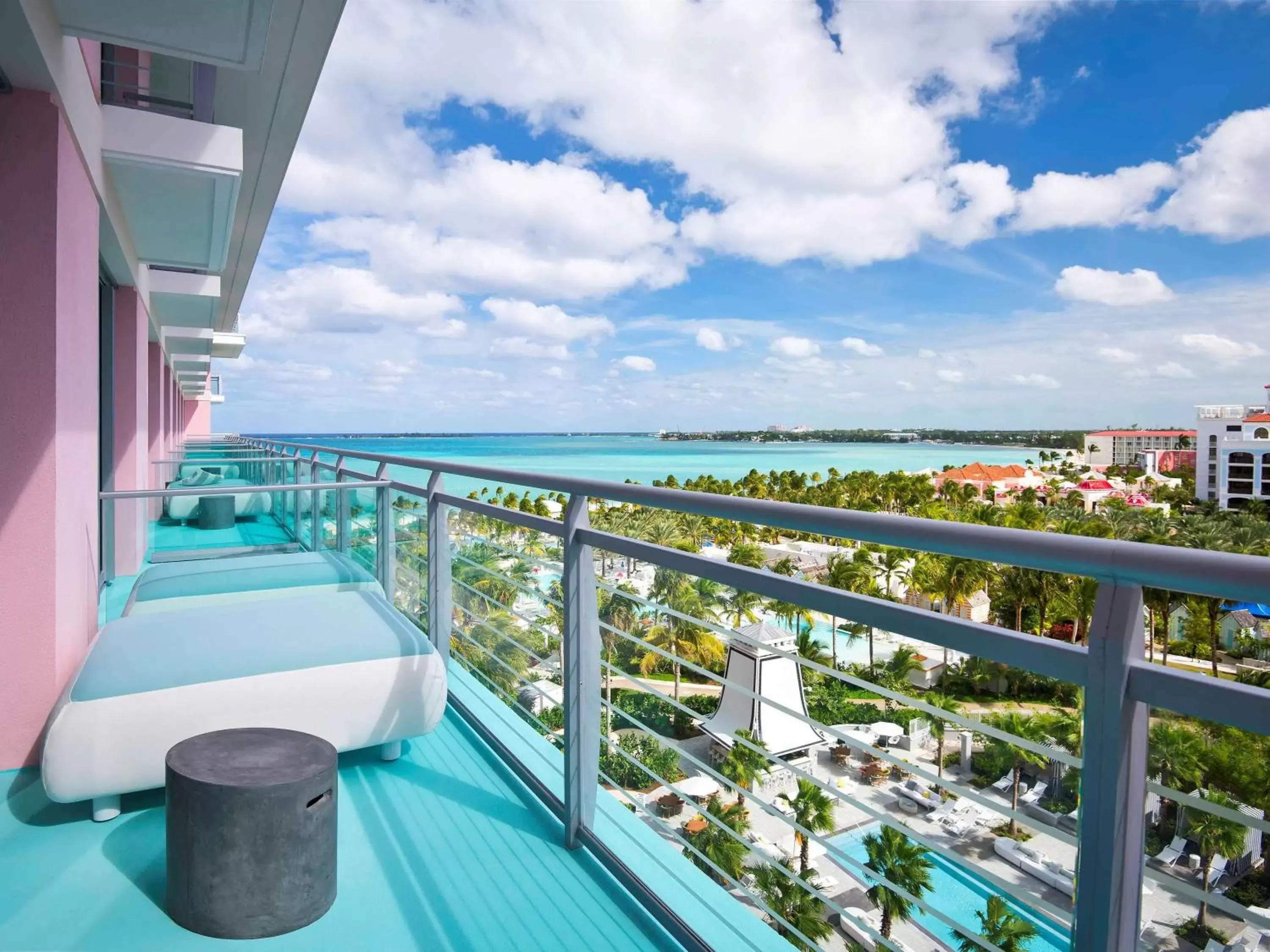 View (from property/room), Balcony/Terrace in SLS at Baha Mar