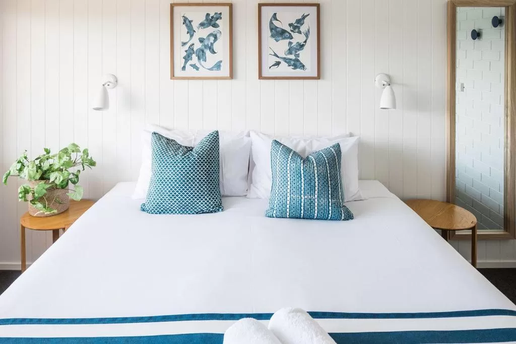 Bed in Mollymook Seascape Motel and Apartments