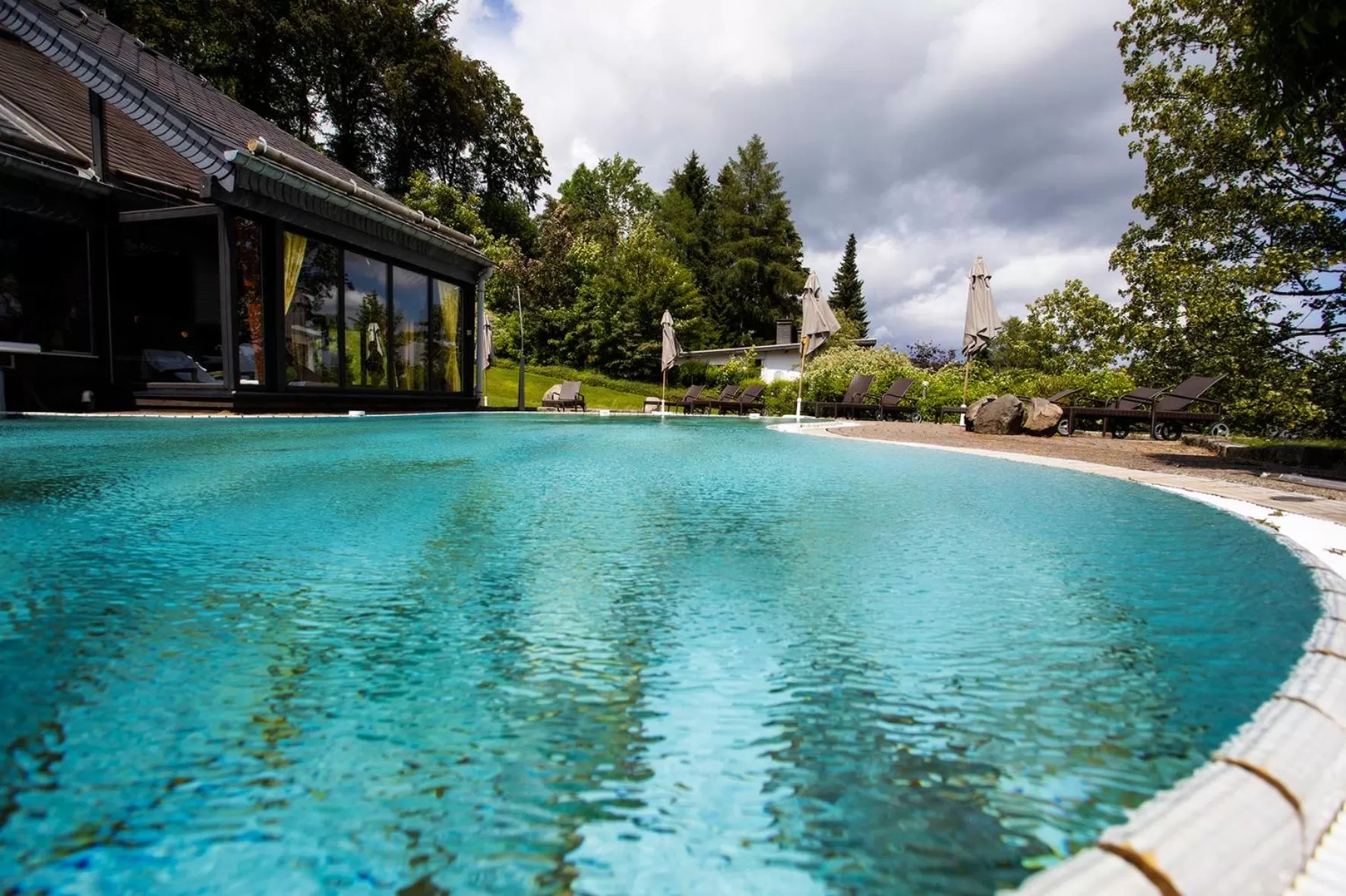 Swimming pool in Romantik Hotel Stryckhaus