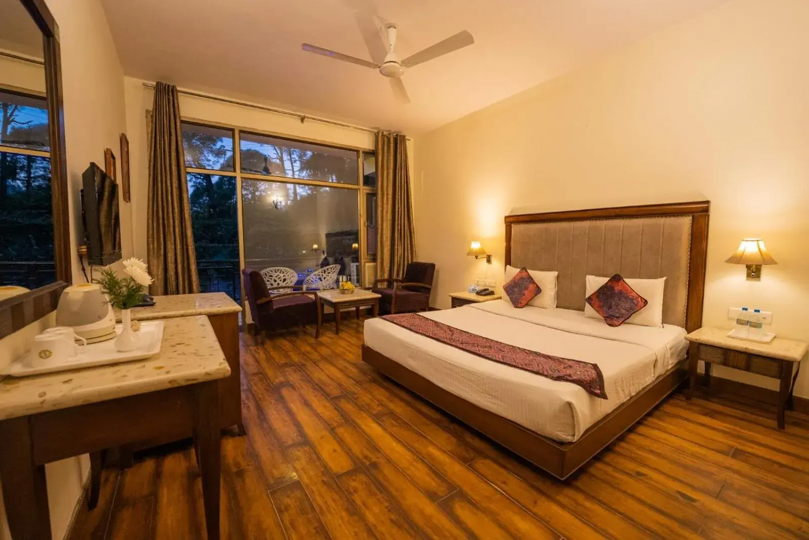 Deluxe Double Room with Balcony in Kasauli Castle Resort Deluxe Double Room with Balcony in Kasauli Castle Resort