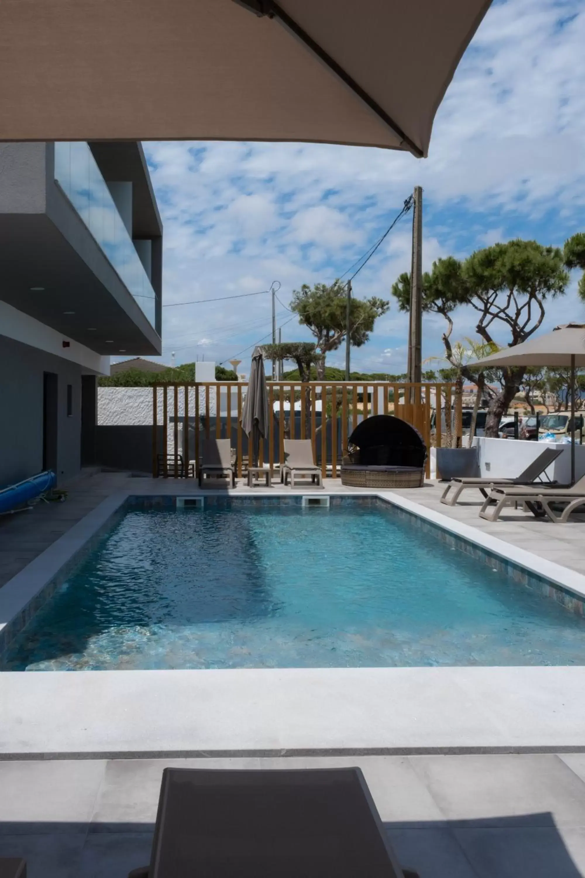 Patio, Swimming Pool in Ria Formosa Guest House