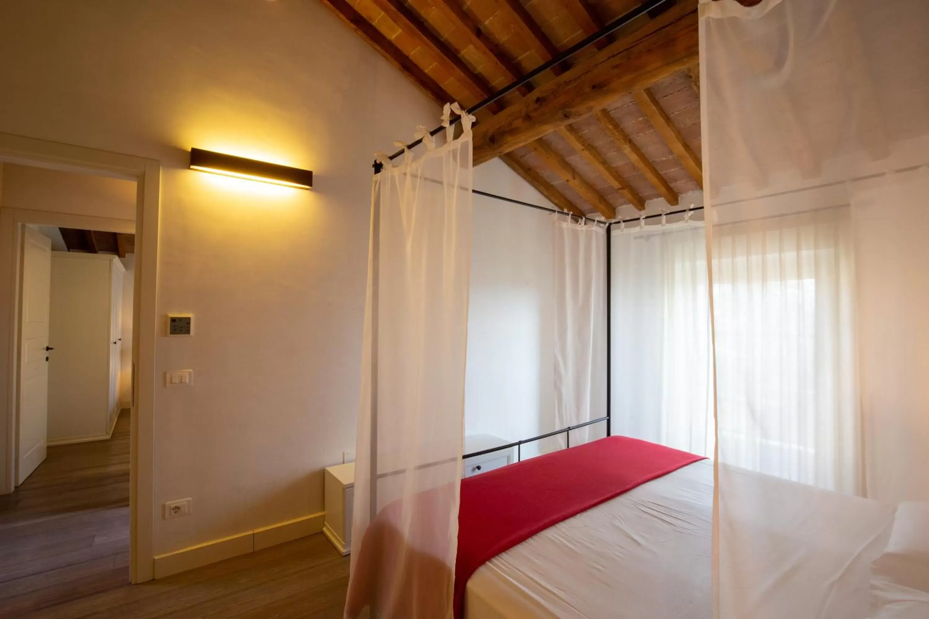 Bedroom, Bathroom in Residence Corte San Carlo