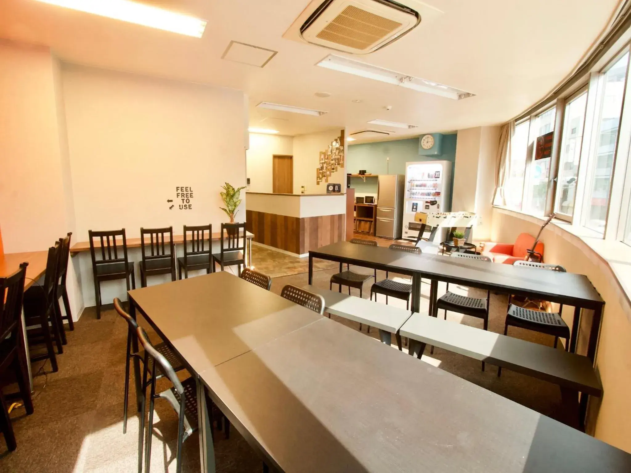 Communal lounge/ TV room, Restaurant/Places to Eat in Osaka Guesthouse Nest