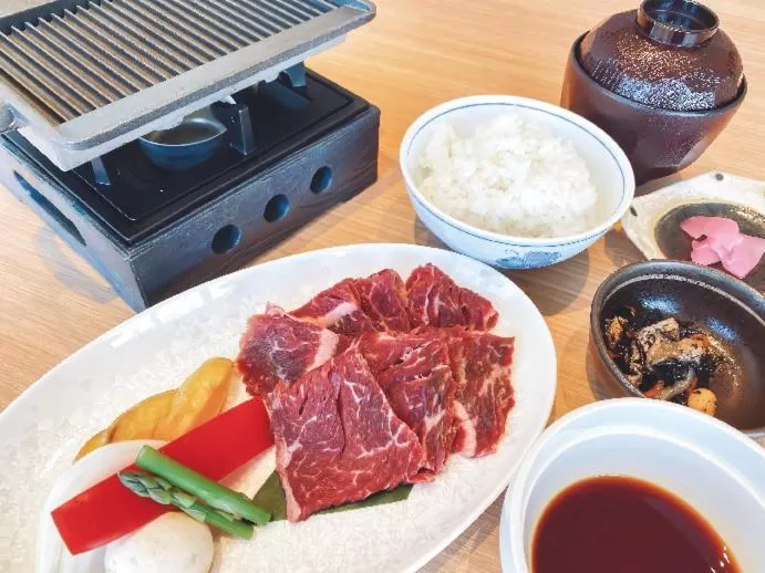 Food close-up in Henn na Hotel Kansai Airport