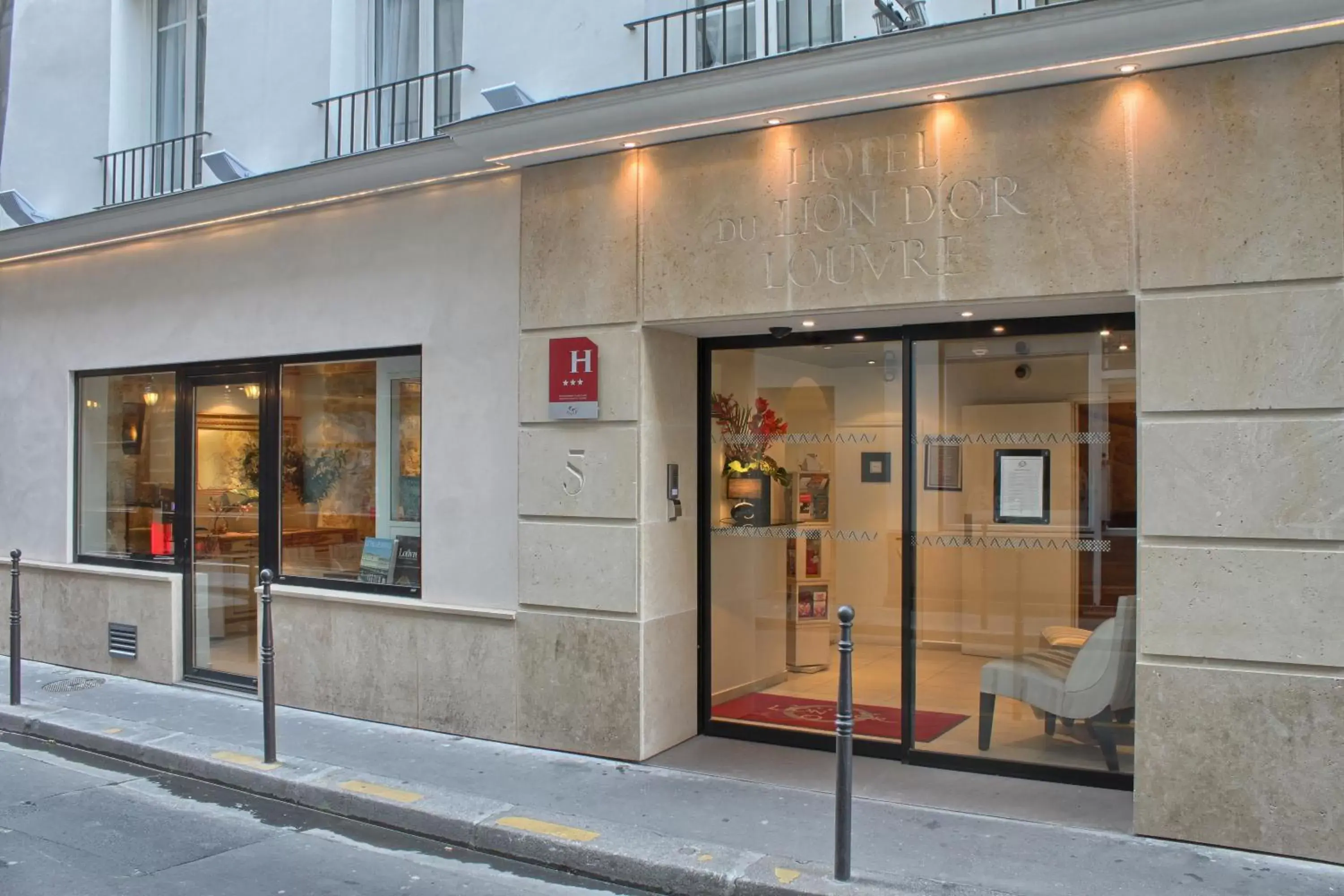 Facade/entrance in Lion d'Or Paris Hotel Facade/entrance in Lion d'Or Paris Hotel