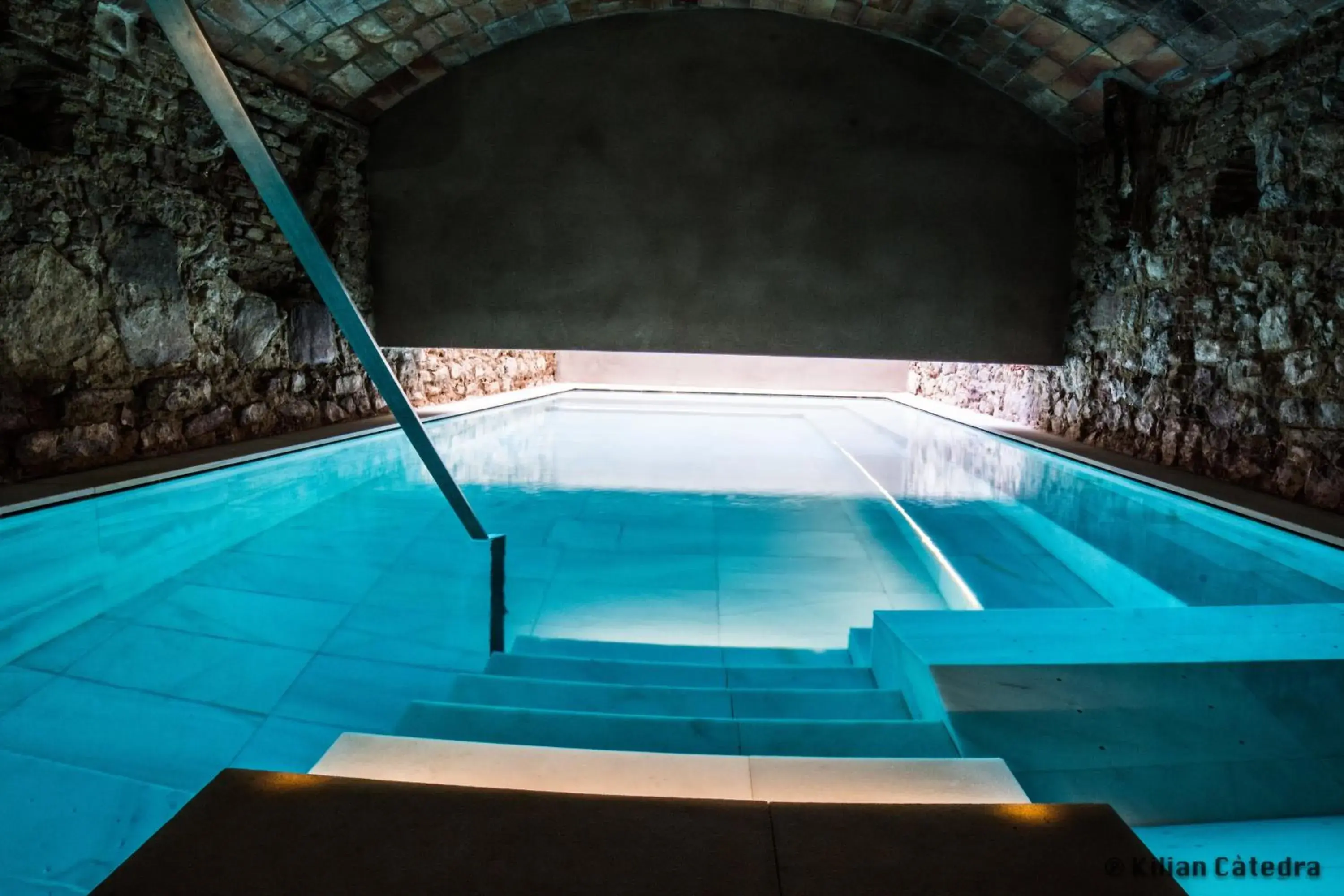 Hot Spring Bath, Swimming Pool in Balneari Termes Victoria