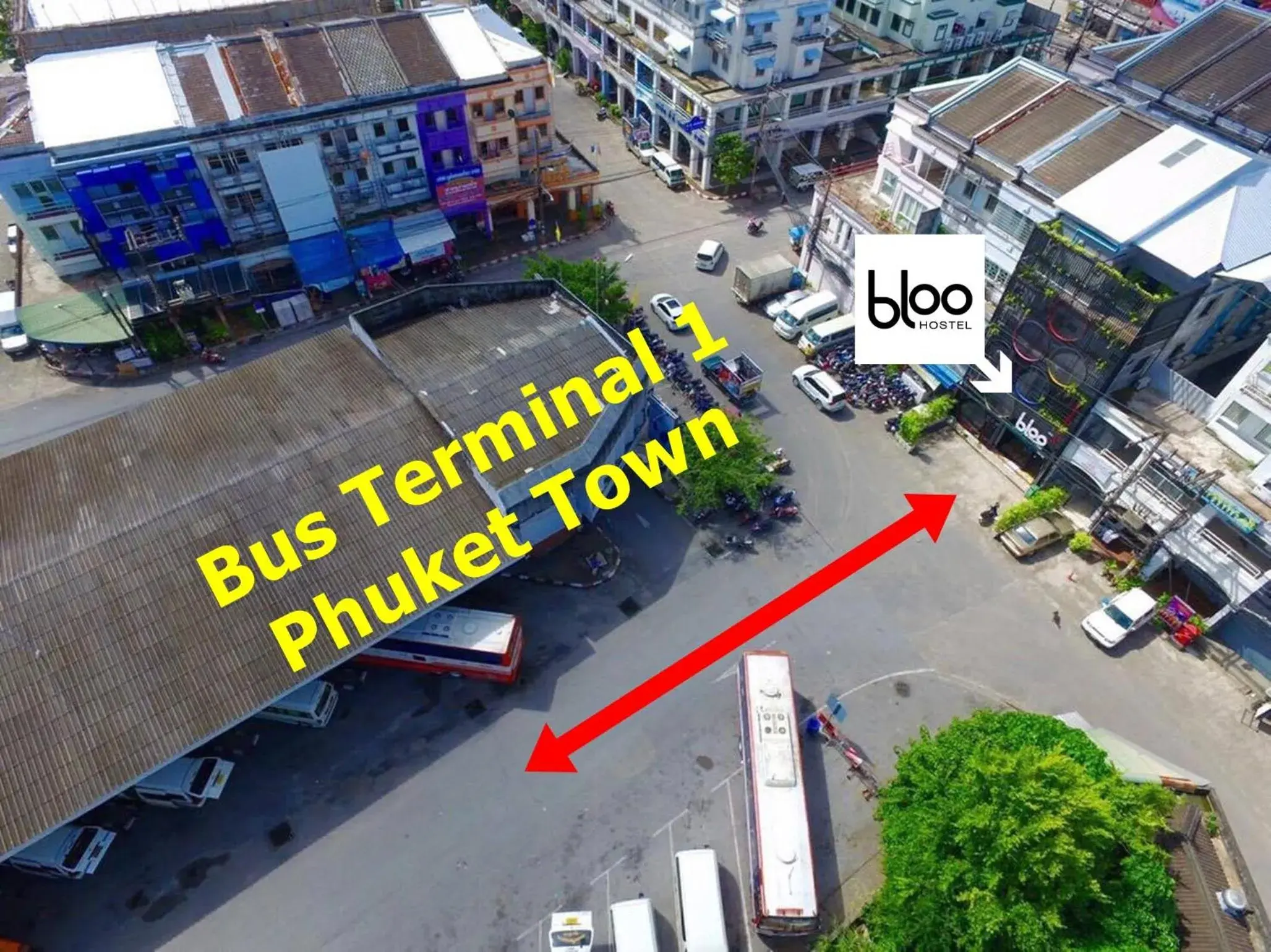 Facade/entrance in Bloo Hostel Facade/entrance in Bloo Hostel