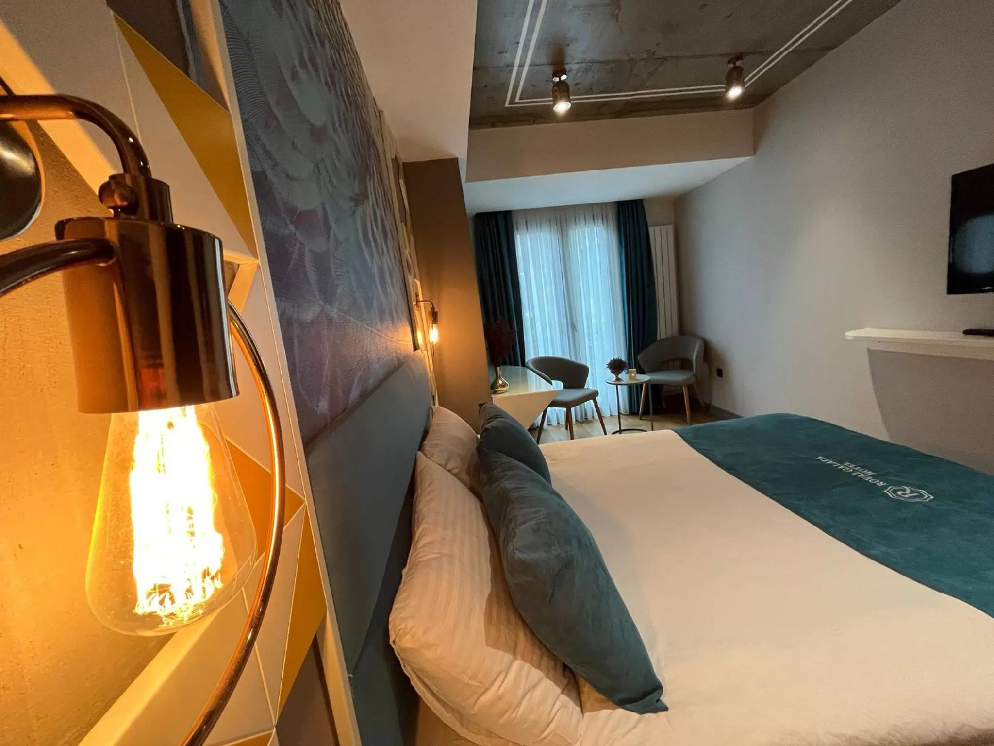 Bed in Royal Galata Hotel