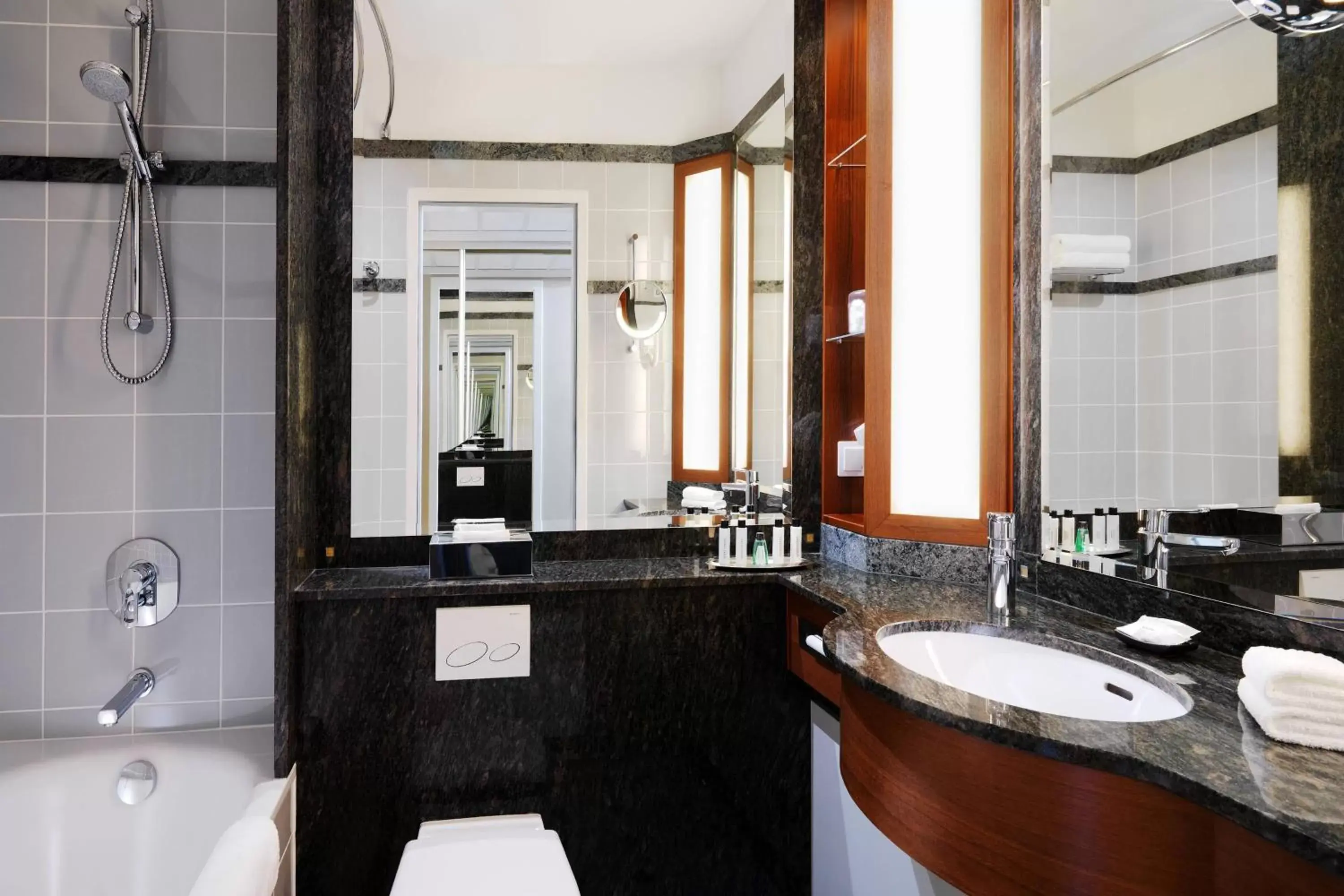Bathroom in Warsaw Marriott Hotel