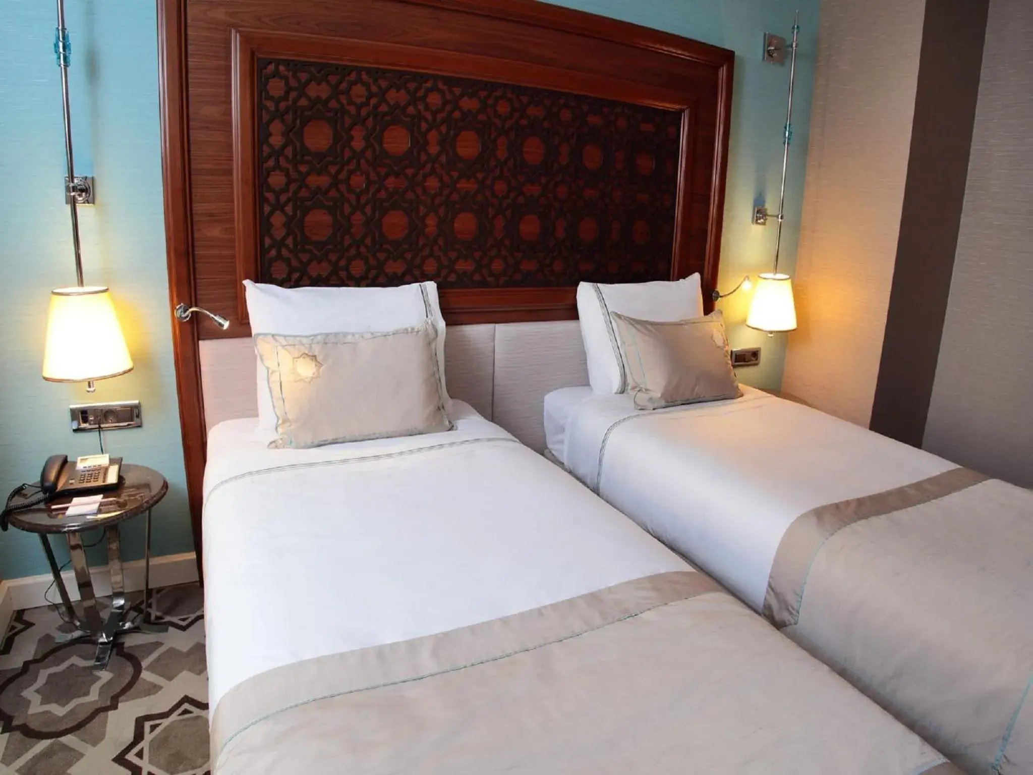 Bed in Grand Durmaz Hotel