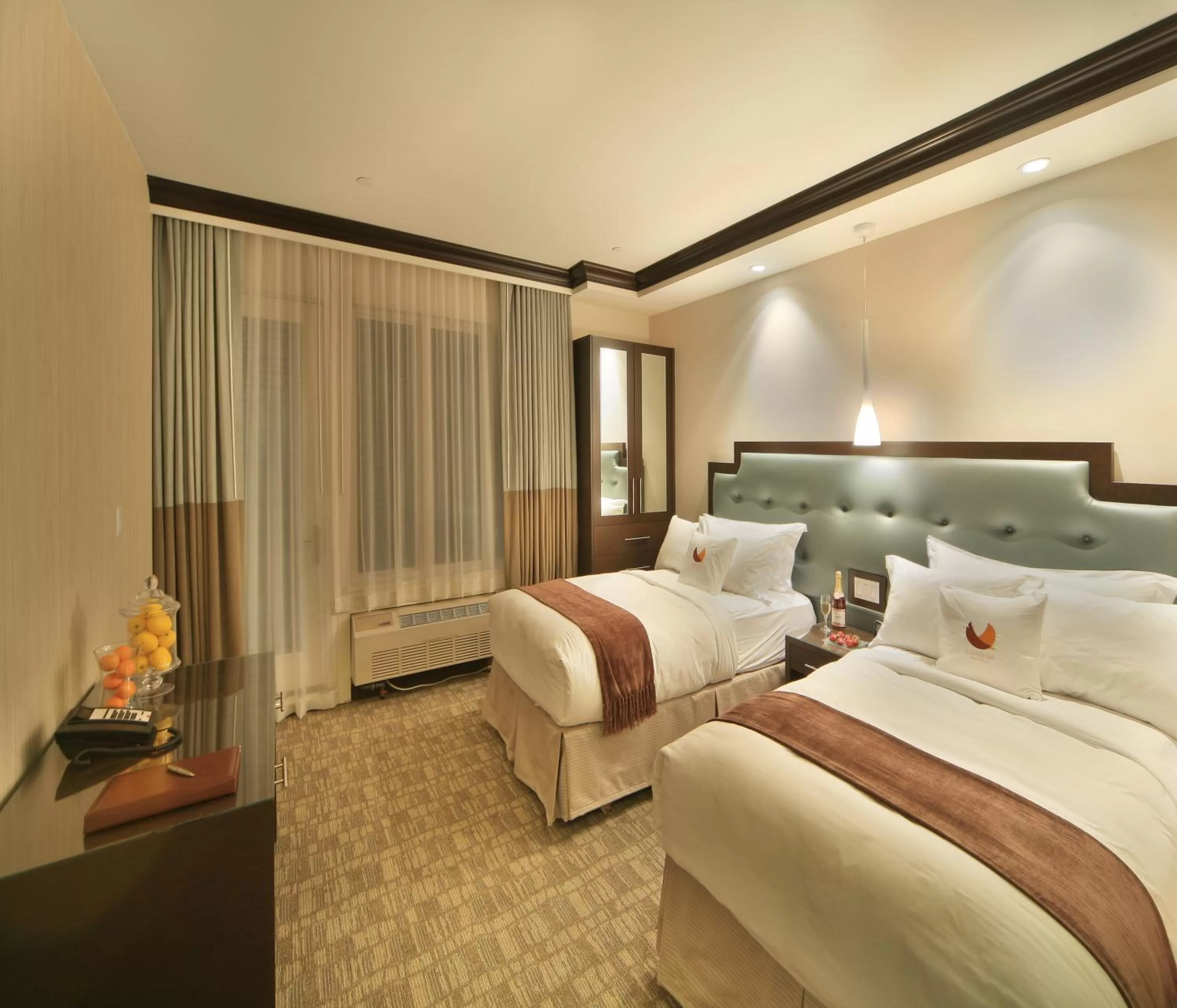 Bedroom, Bed in Aura Hotel Brooklyn