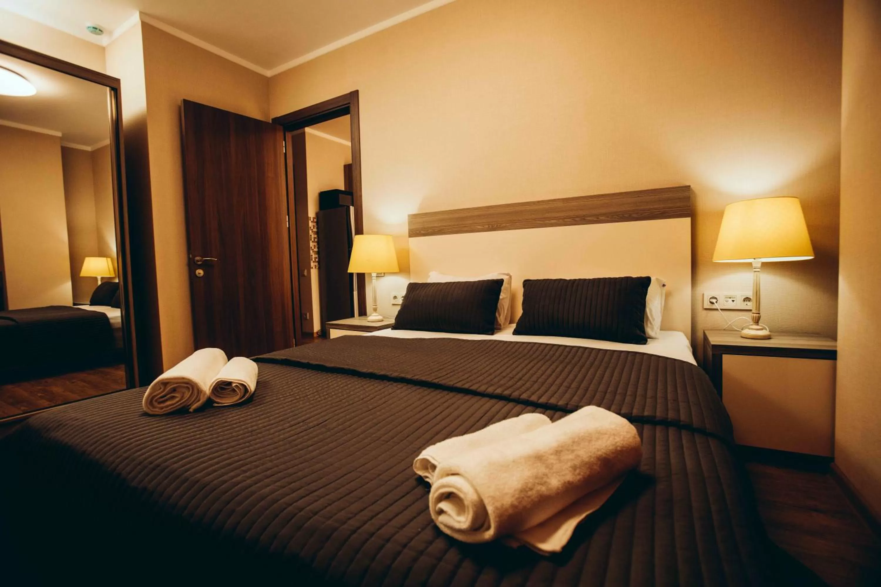 Bedroom, Bed in Aparthotel Holiday Lux Batumi