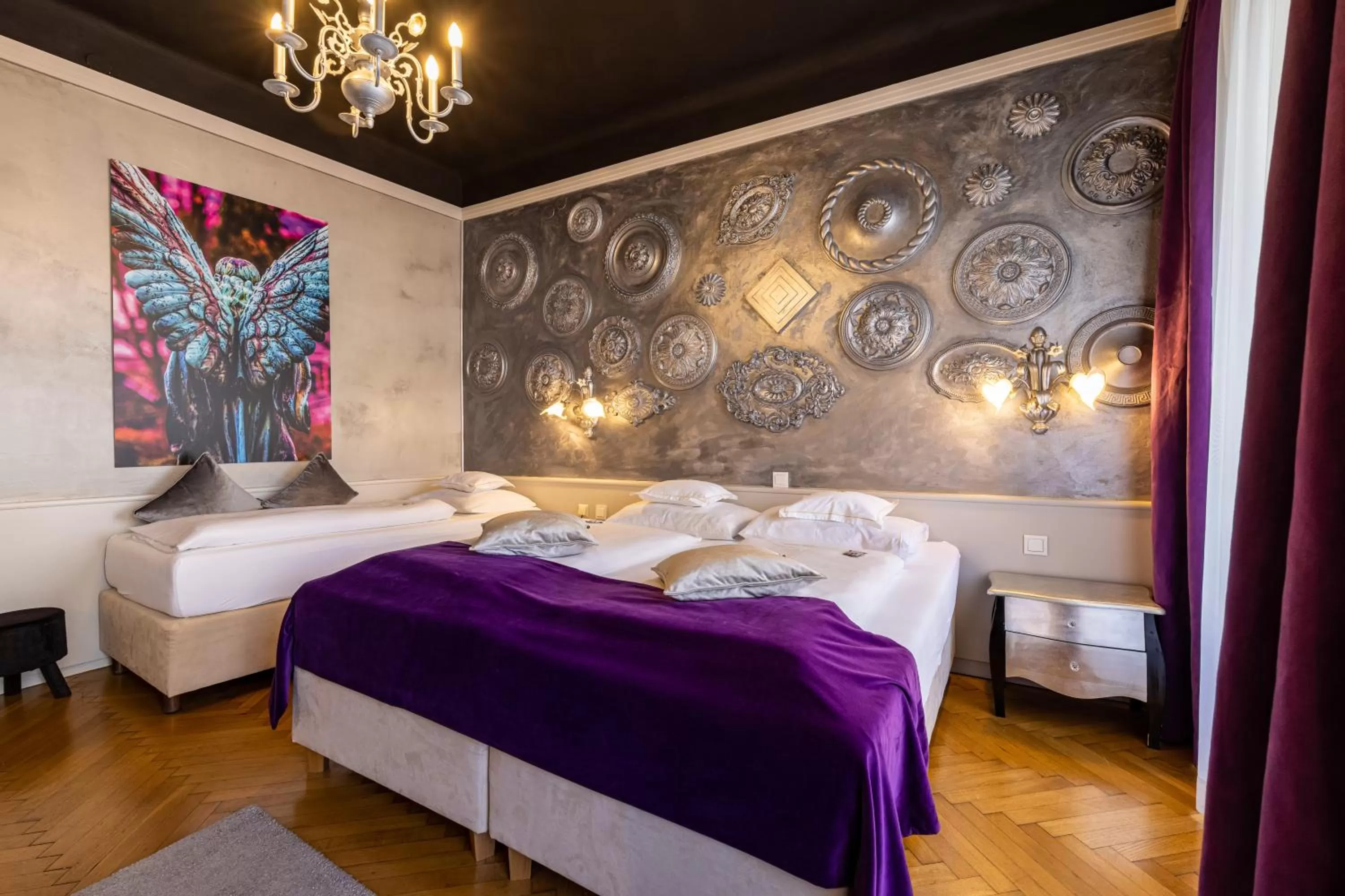 Bed in Boutique Hotel Goldenes Lamm Villach