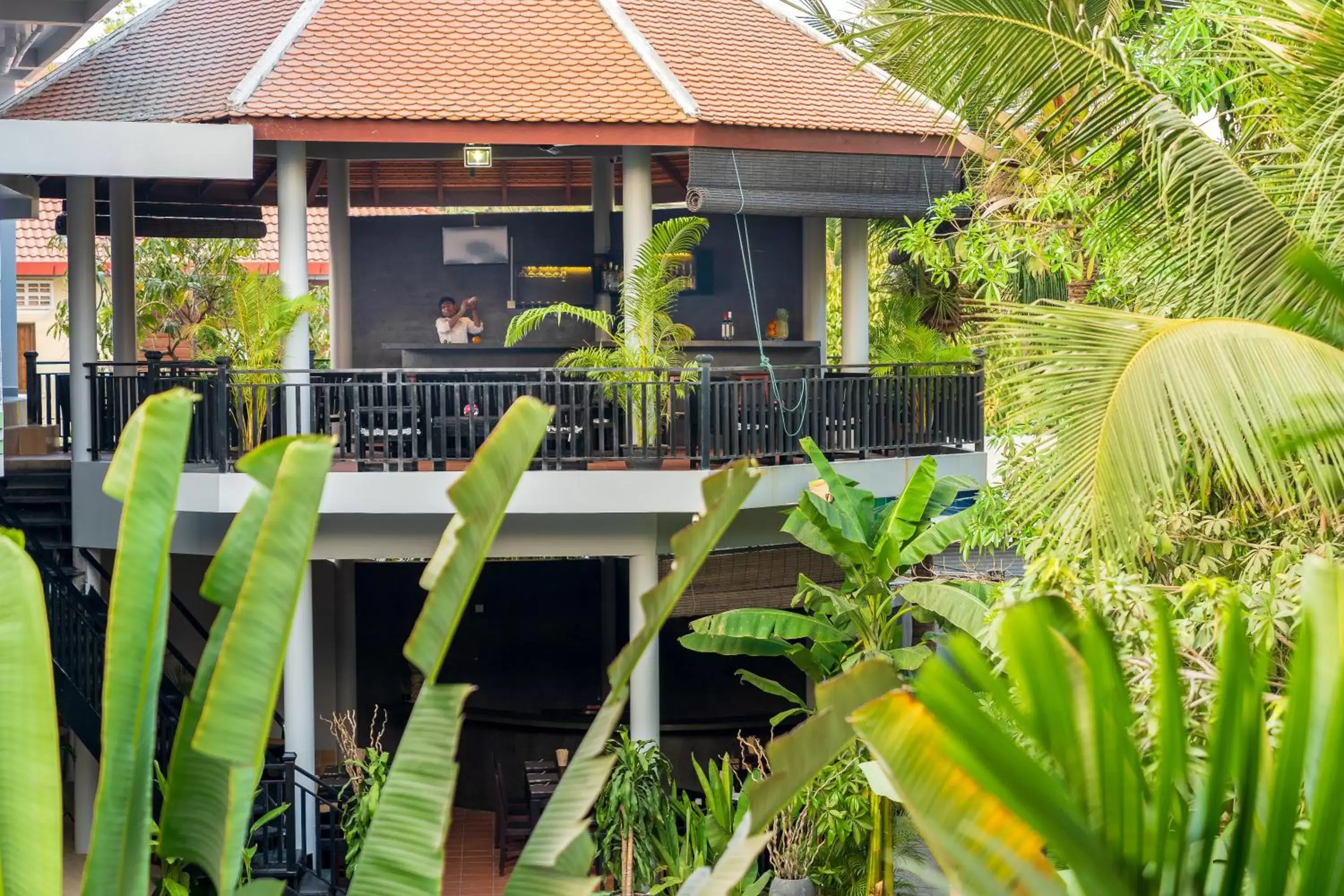 Patio in Reveal Angkor Hotel