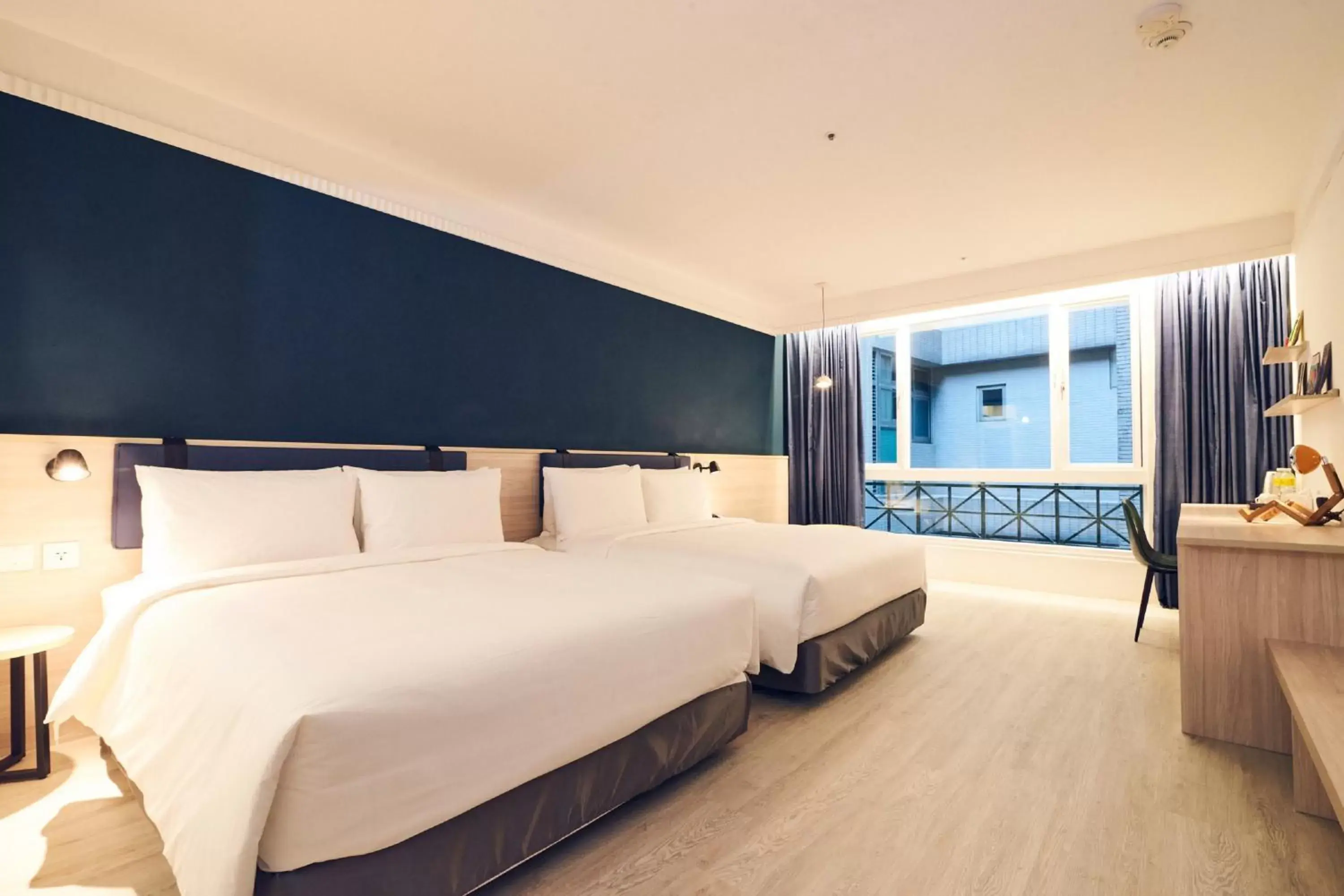 Photo of the whole room, Bed in CHECK inn Select Taipei Nangang