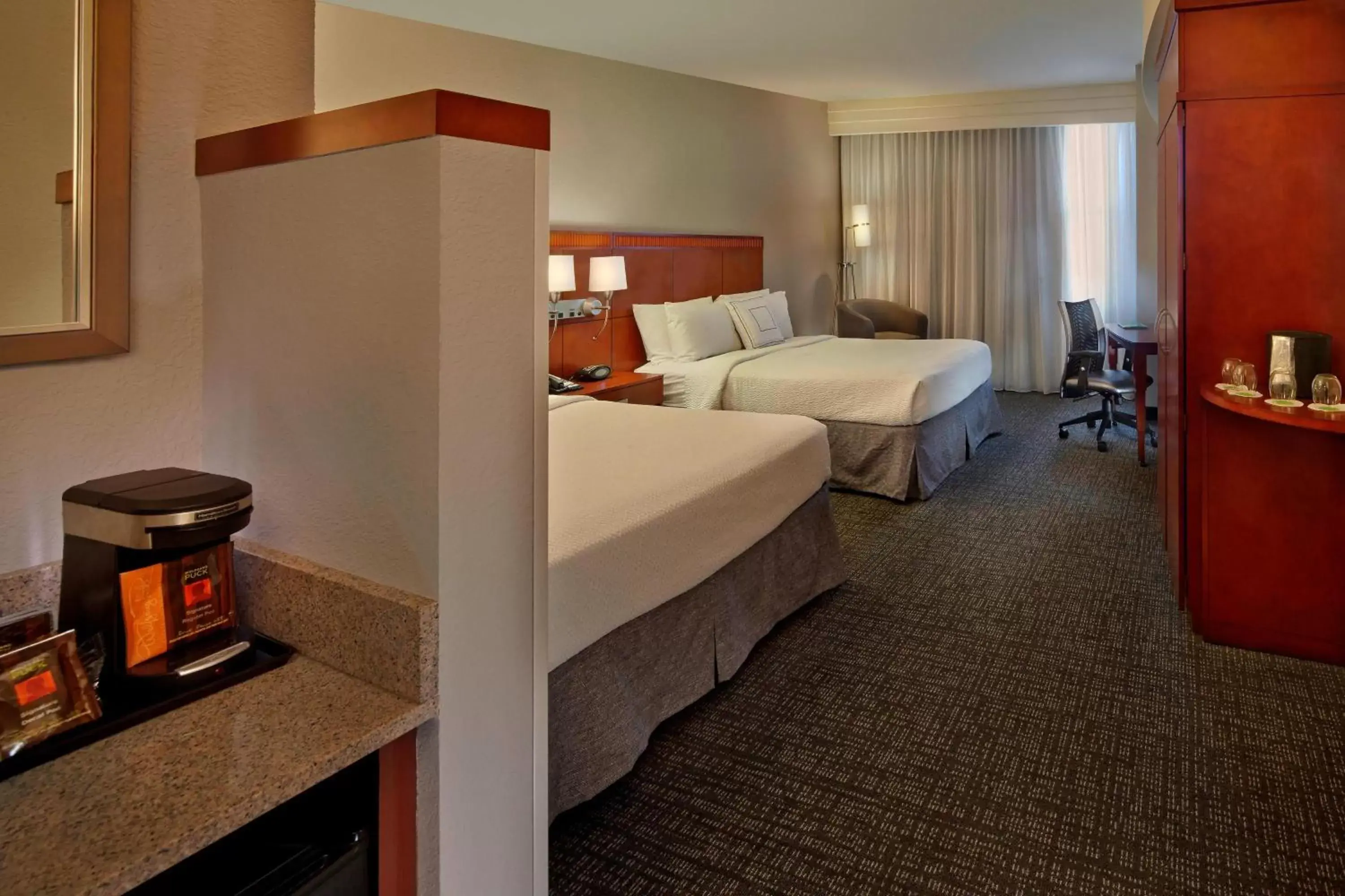 Photo of the whole room, Bed in Courtyard by Marriott St. Petersburg Downtown