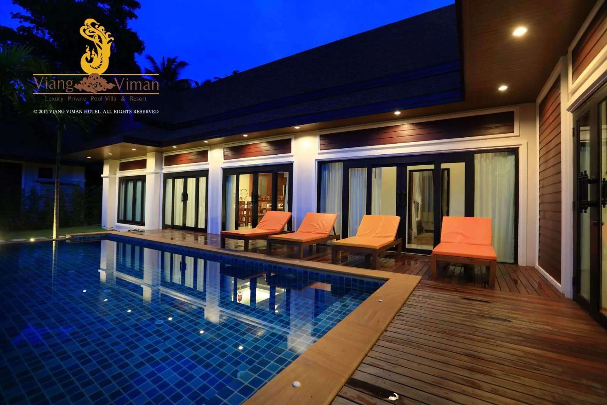 Swimming pool in Viangviman Luxury Resort, Krabi