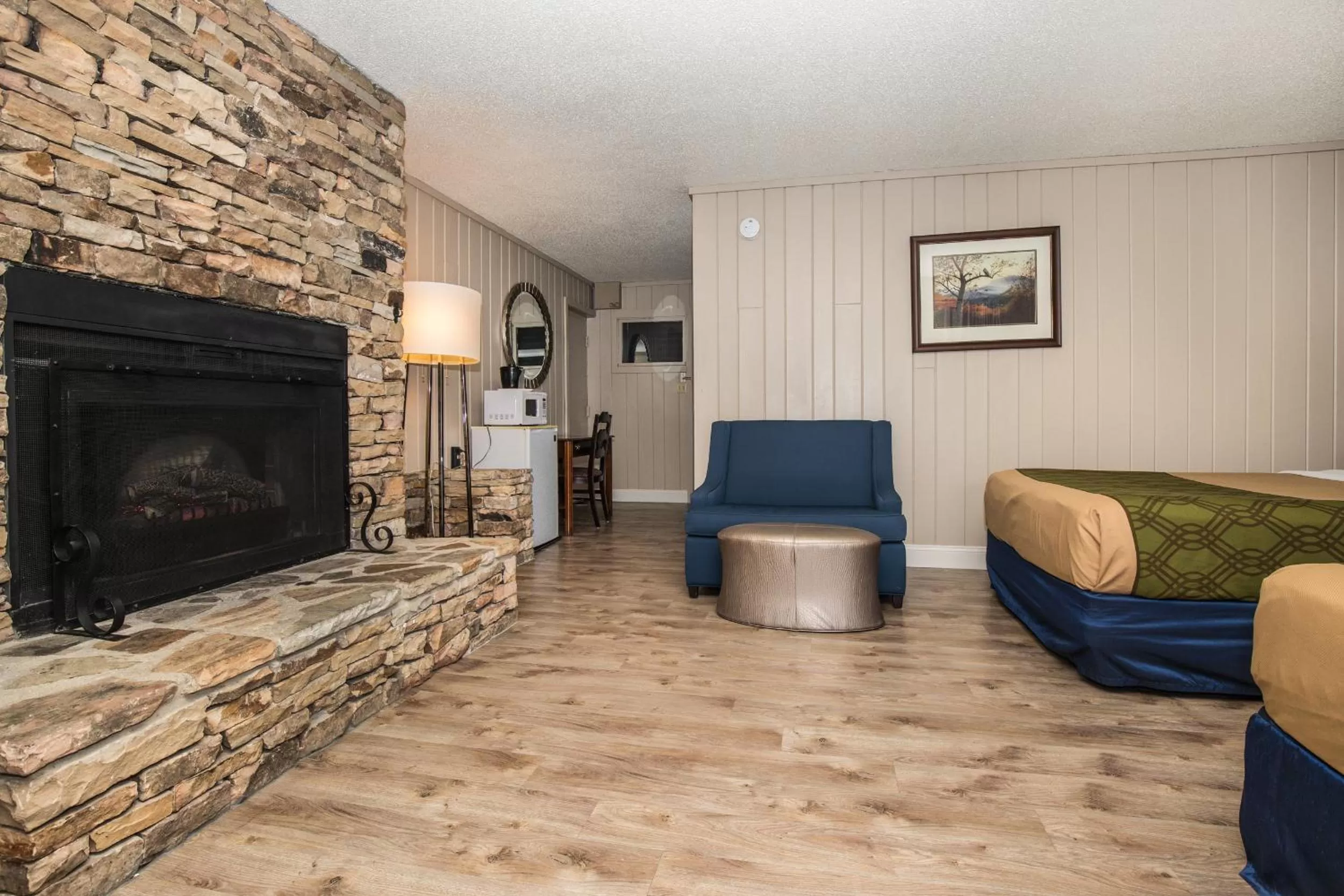 Seating area in Chalet Inn