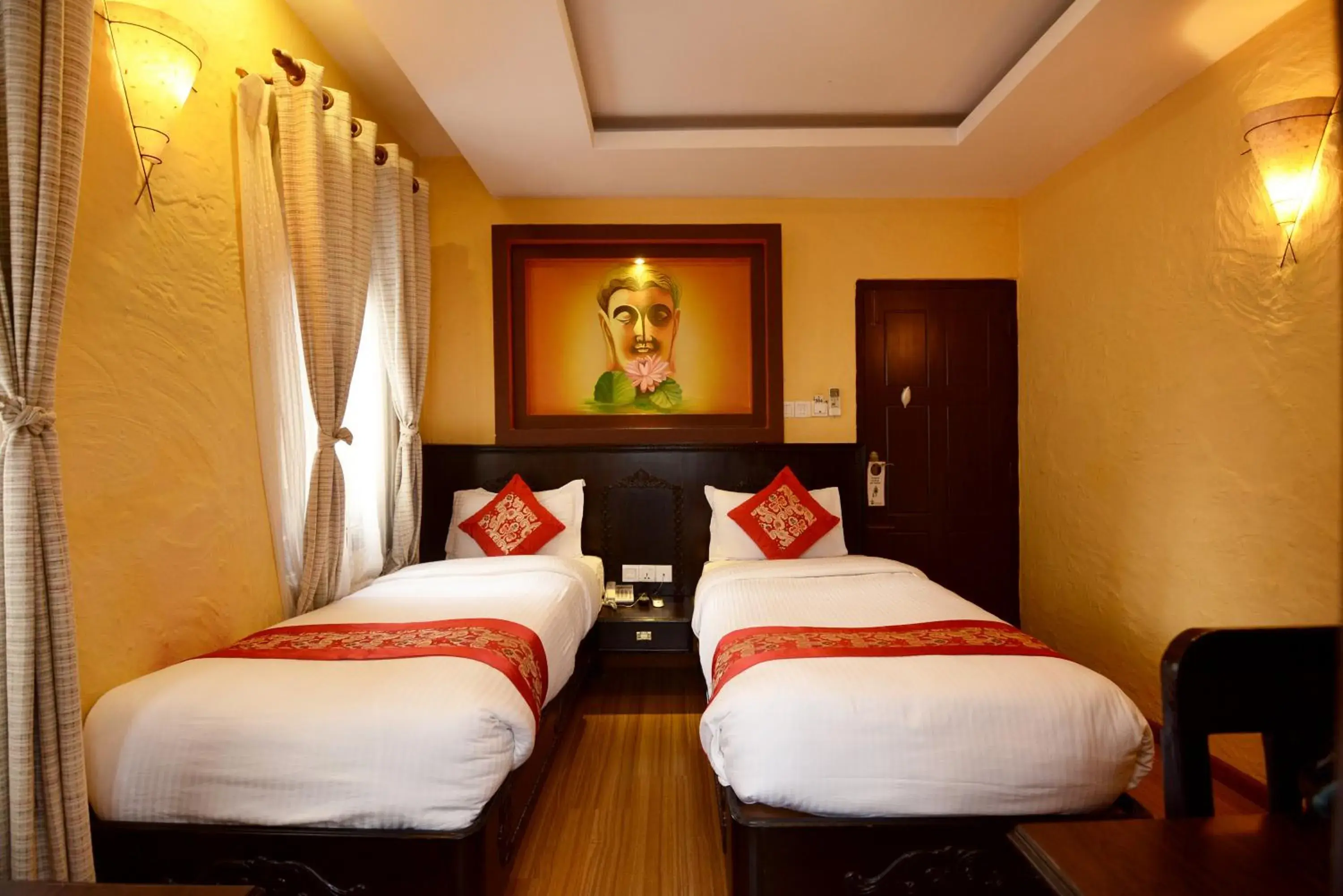 Photo of the whole room, Bed in Kasthamandap Boutique Hotel