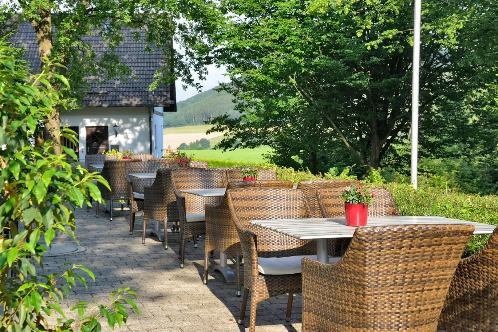 Balcony/Terrace in Hotel Gut Funkenhof
