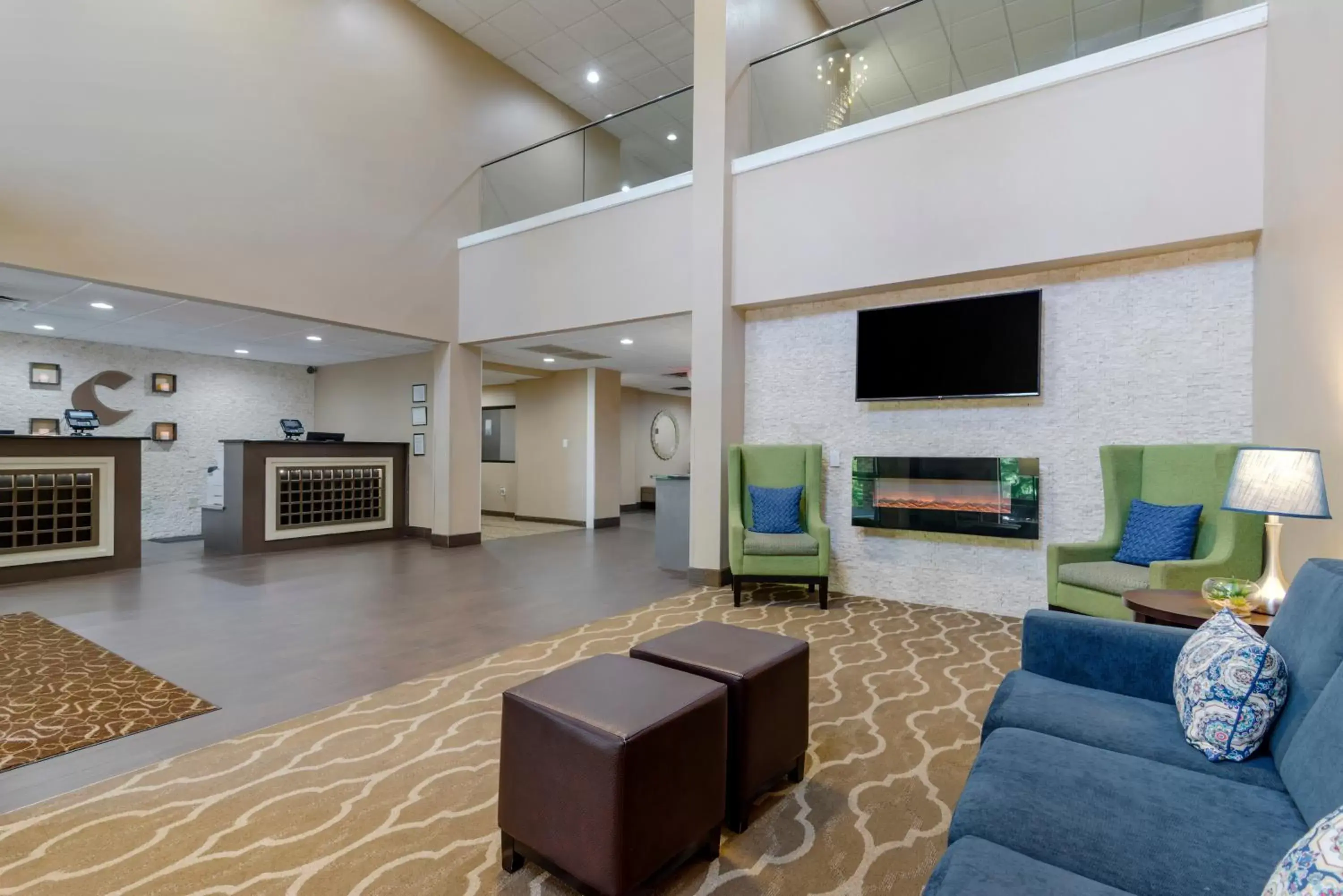 Lobby or reception in Comfort Suites Columbus State University Area Lobby or reception in Comfort Suites Columbus State University Area