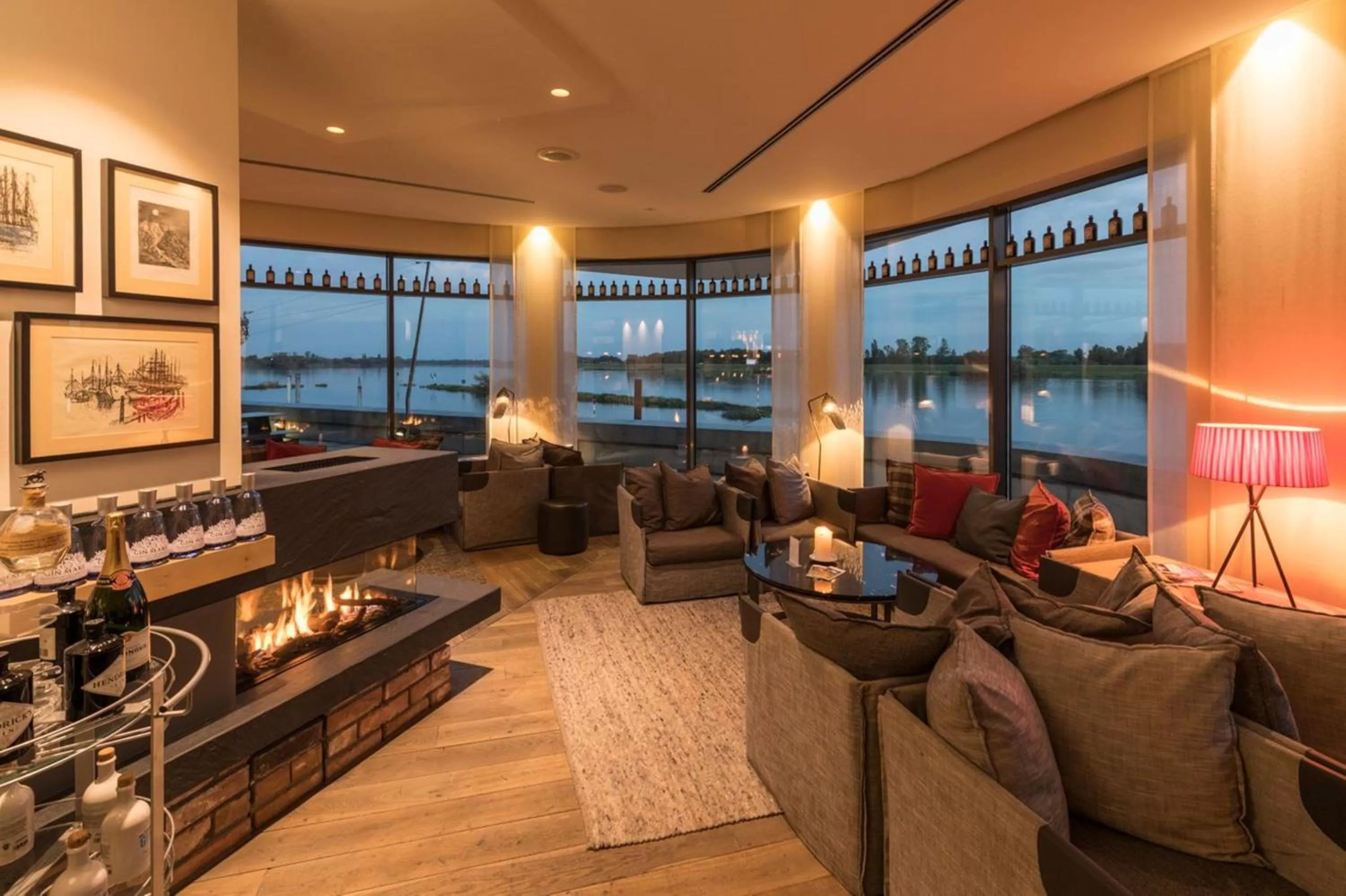 Lounge or bar in Zollenspieker Fährhaus